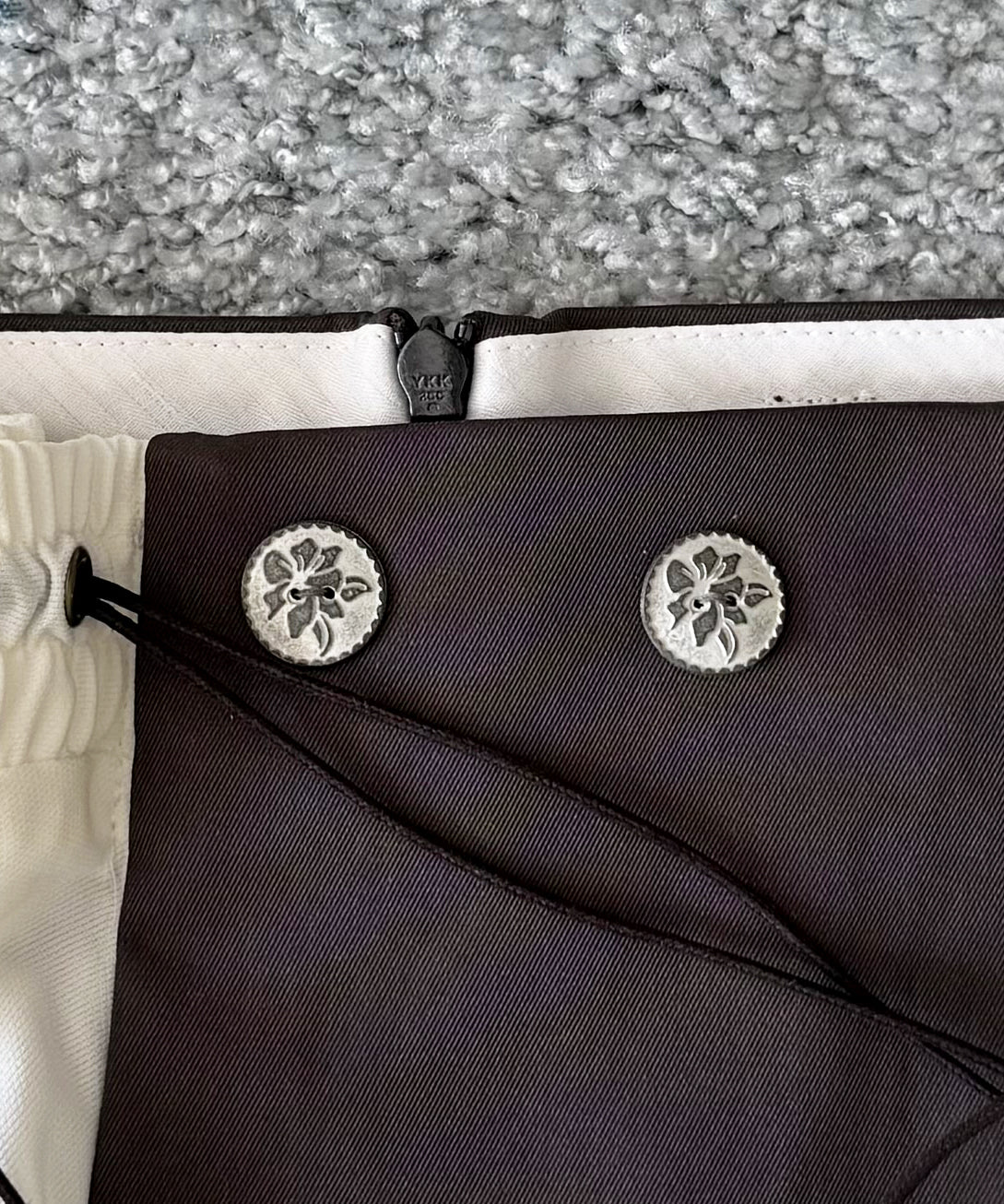 ULIKASANCTUS Curtain mini skirt "BROWN"