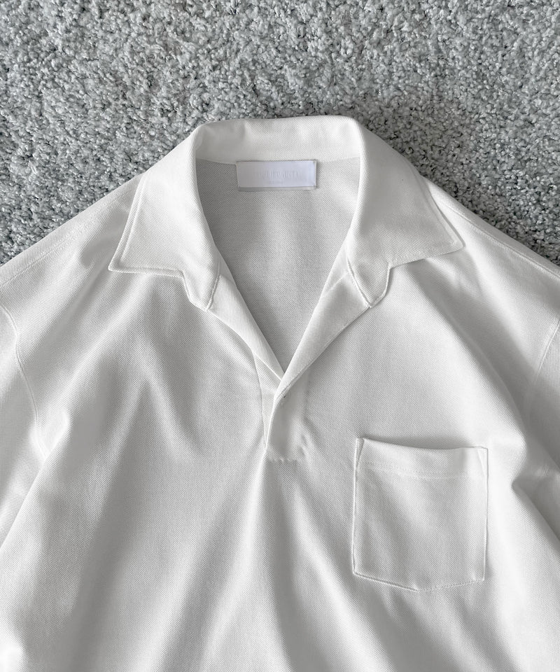 NEONSIGN Unfinished polo "hcs" "OFF WHITE"