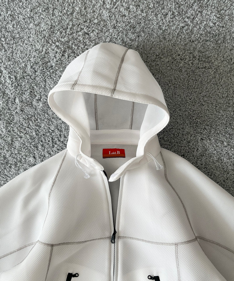 Laid.B "Oka" shell parka "WHITE"