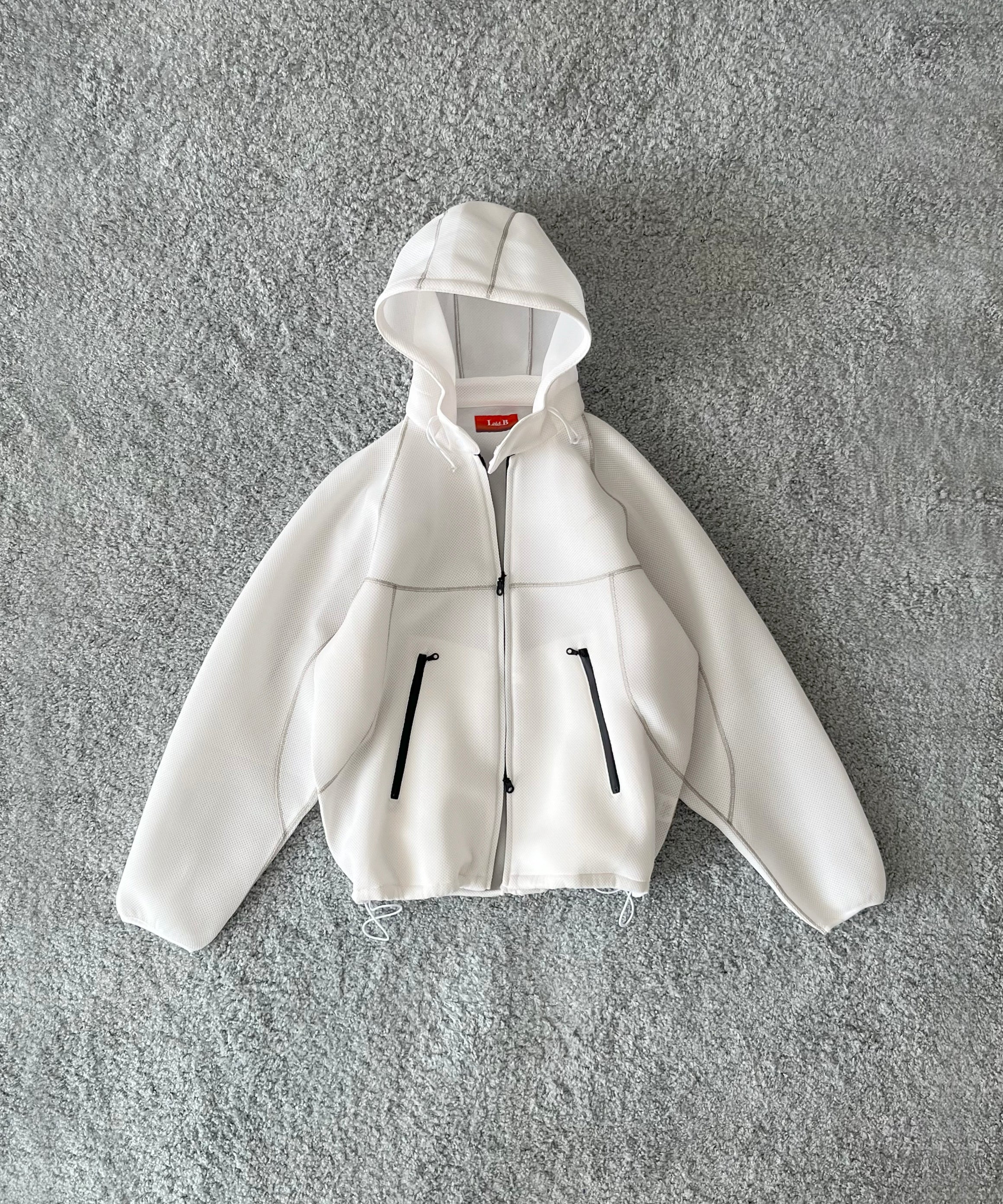 Laid.B "Oka" shell parka "WHITE"