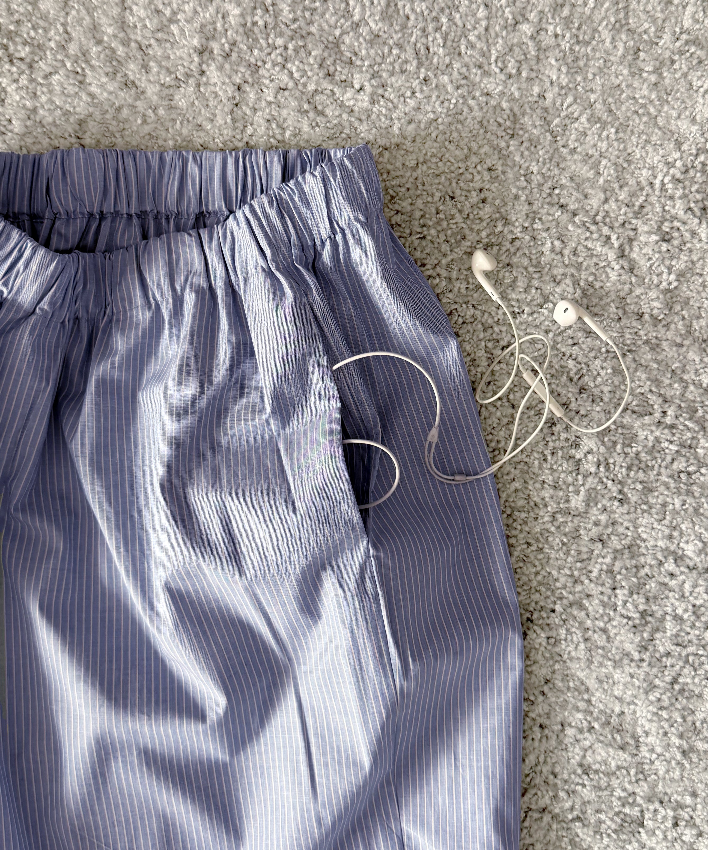 Baserange Claude pants "BLUE STRIPE"