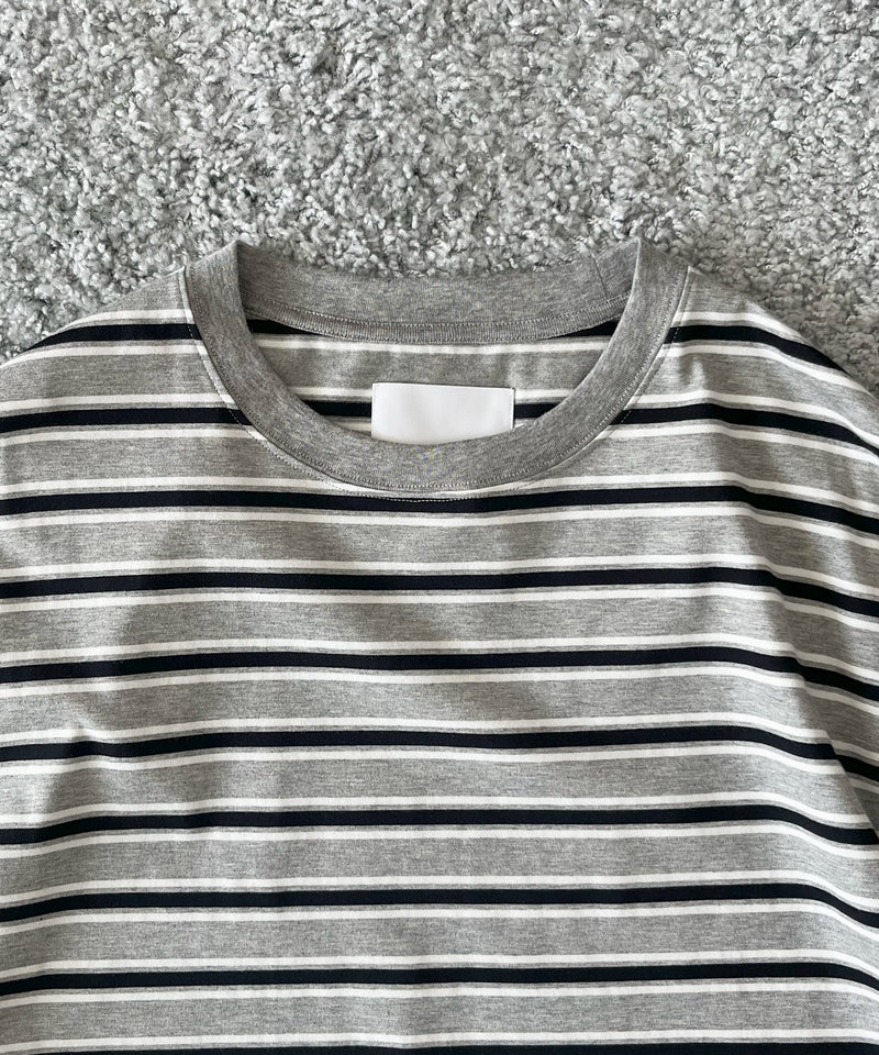 KAIKO C neck border t-shirts "FIGURE"