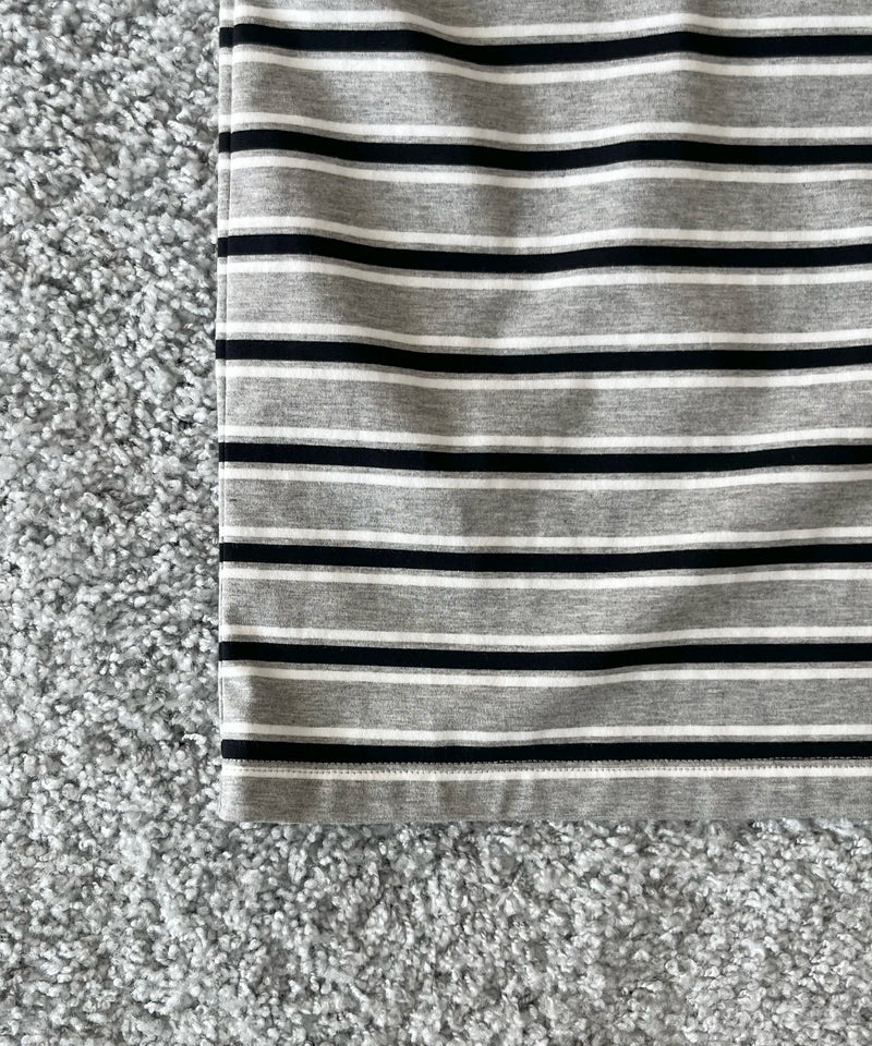 KAIKO C neck border t-shirts "FIGURE"