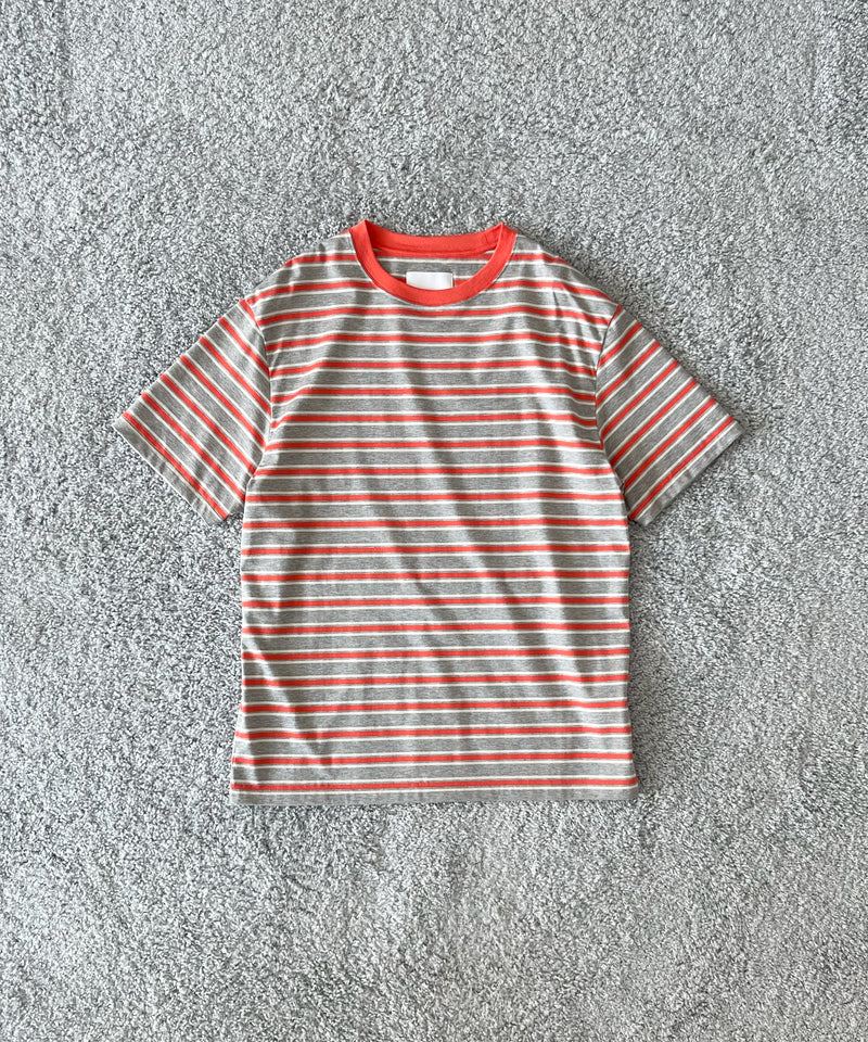 KAIKO C neck border t-shirts "RED"