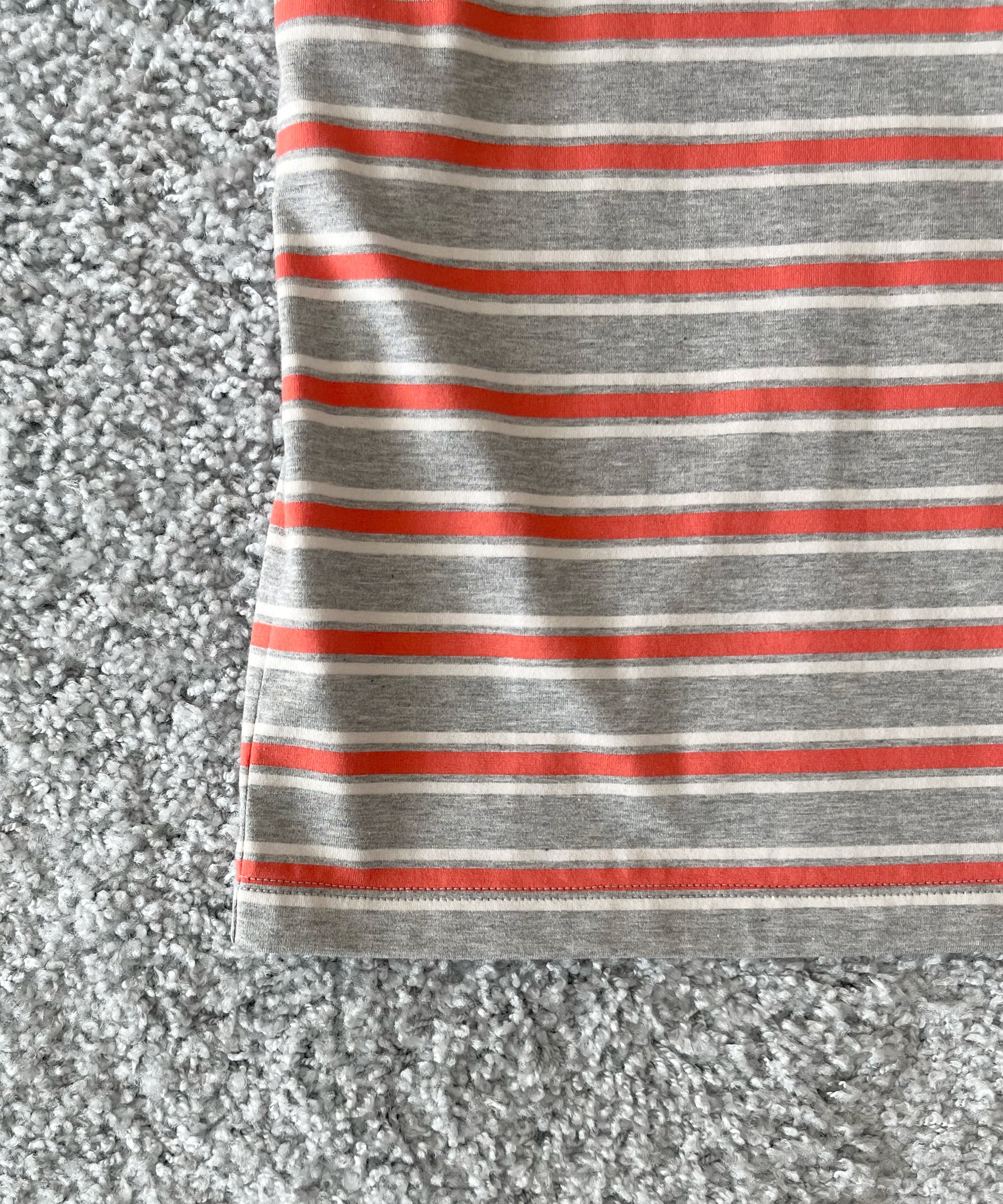 KAIKO C neck border t-shirts "RED"