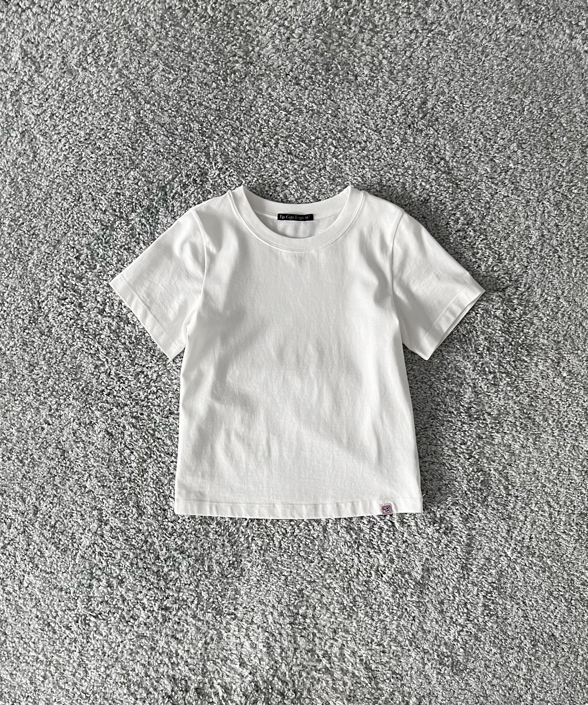 FAX COPY EXPRESS Vintage label fitted tee "WHITE"