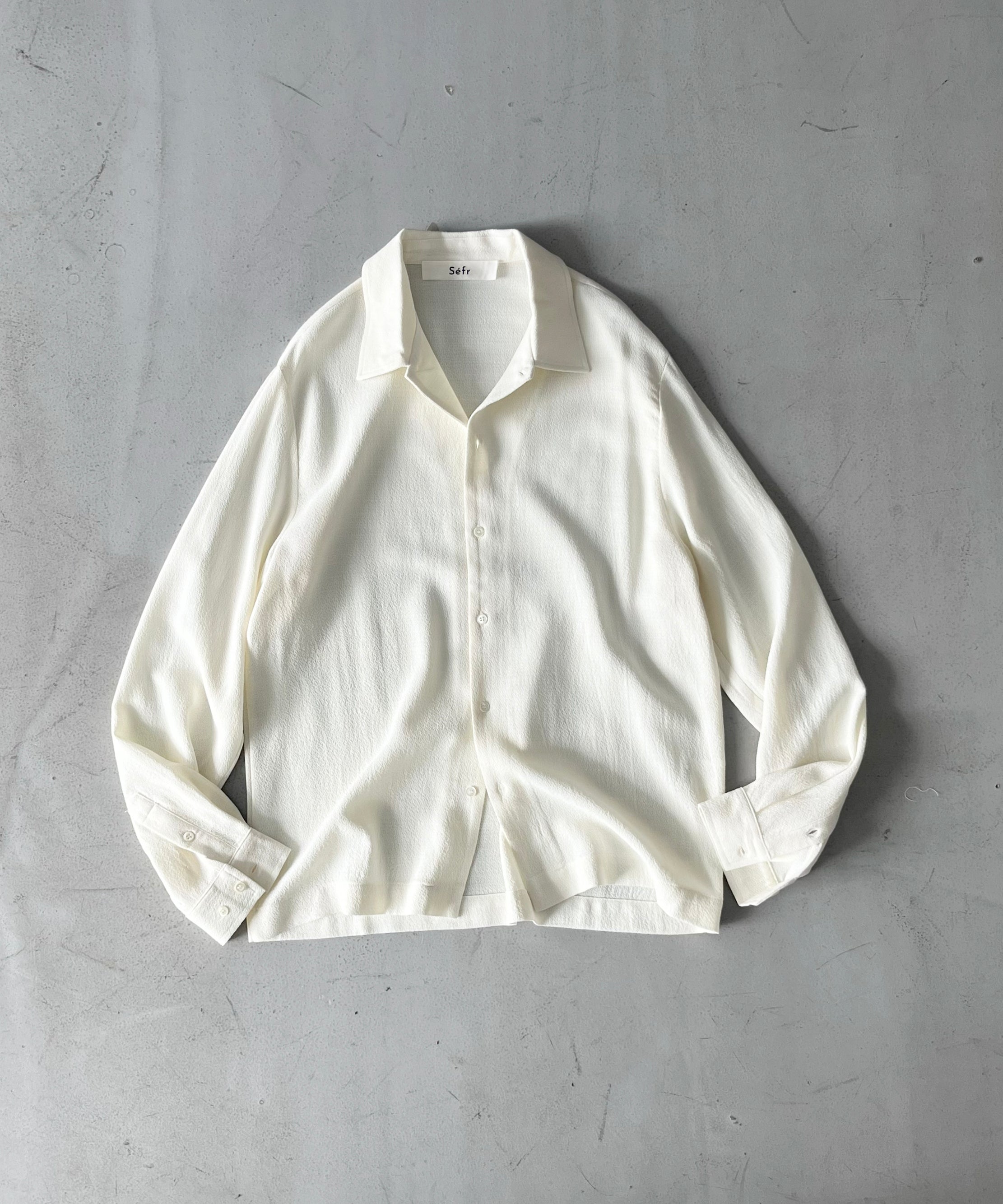 sefr Sense shirt "OFF WHITE CREPE"