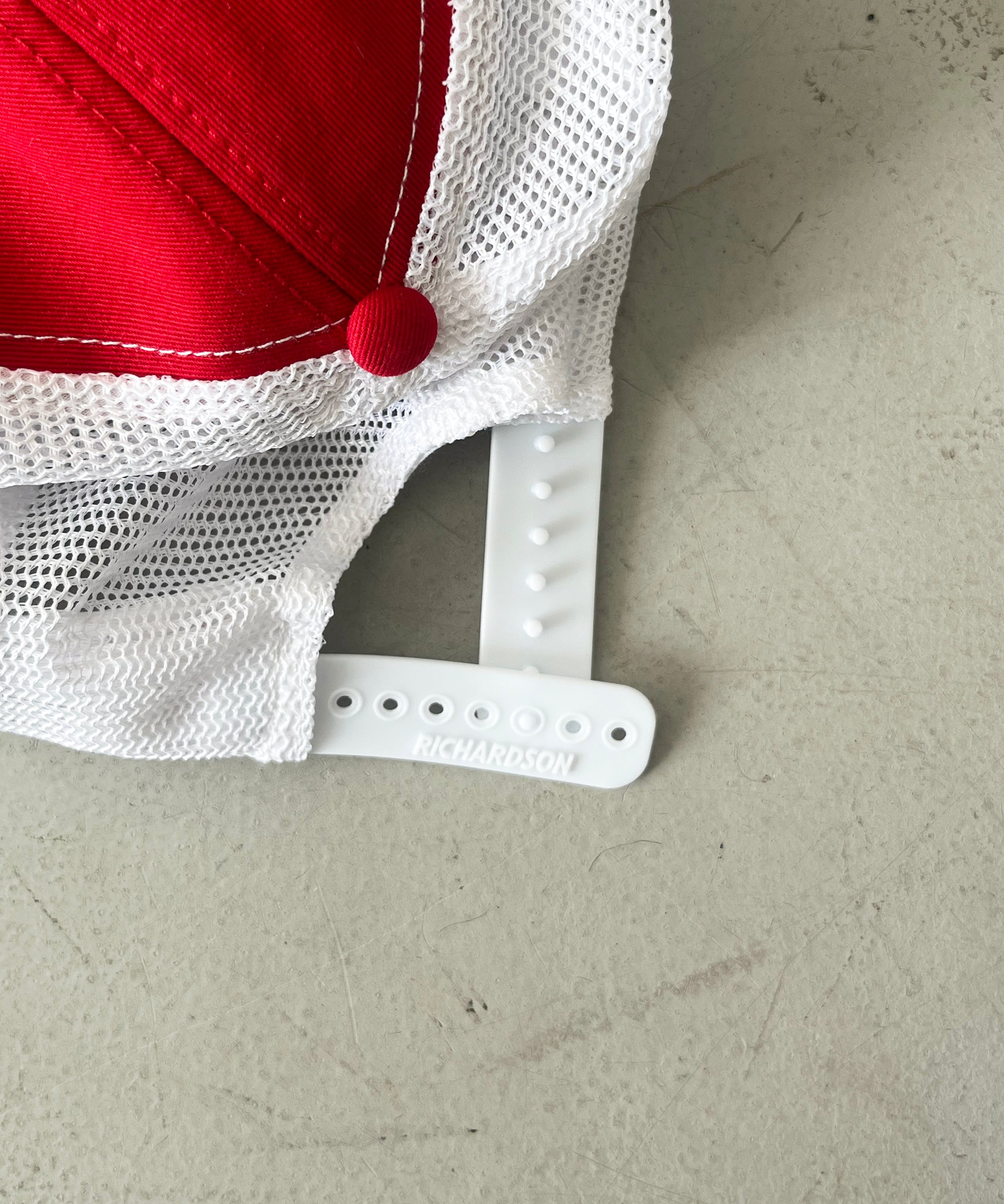 【EXCLUSIVE】gourmet jeans Mesh cap gourmet jeans "RED×WHITE"