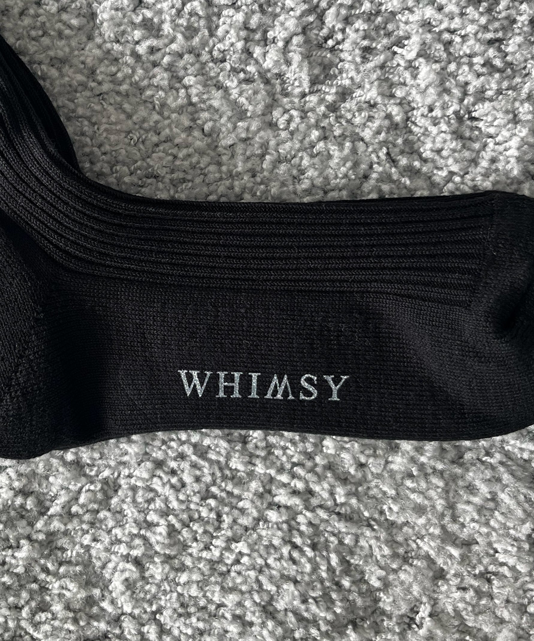 WHIMSY Emjay socks "BLACK"