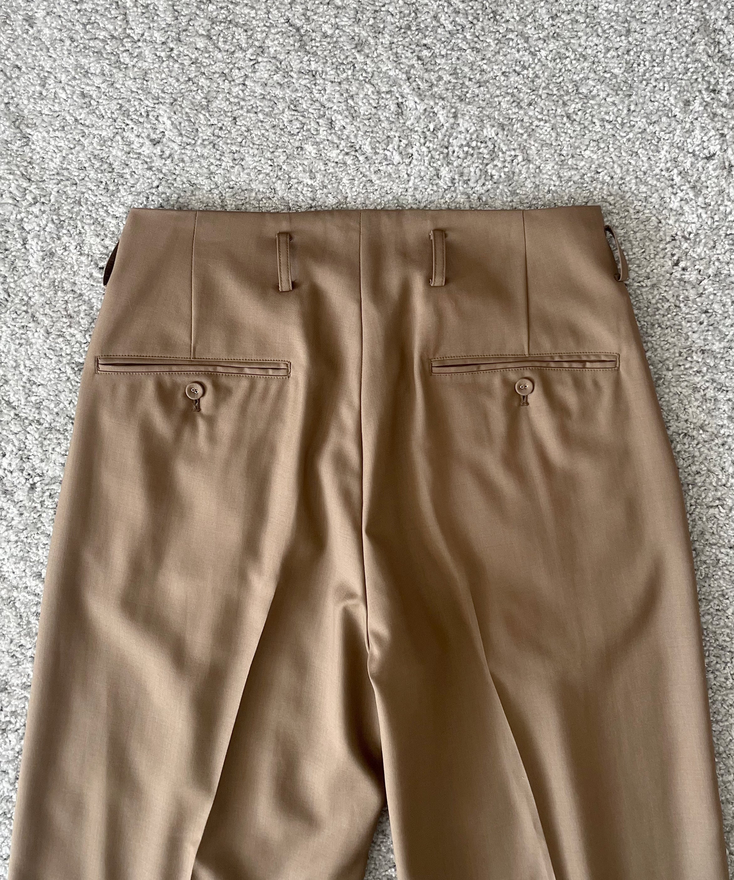 KAIKO Wool wide slacks "L.BROWN"