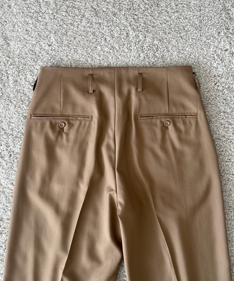 KAIKO Wool wide slacks "L.BROWN"
