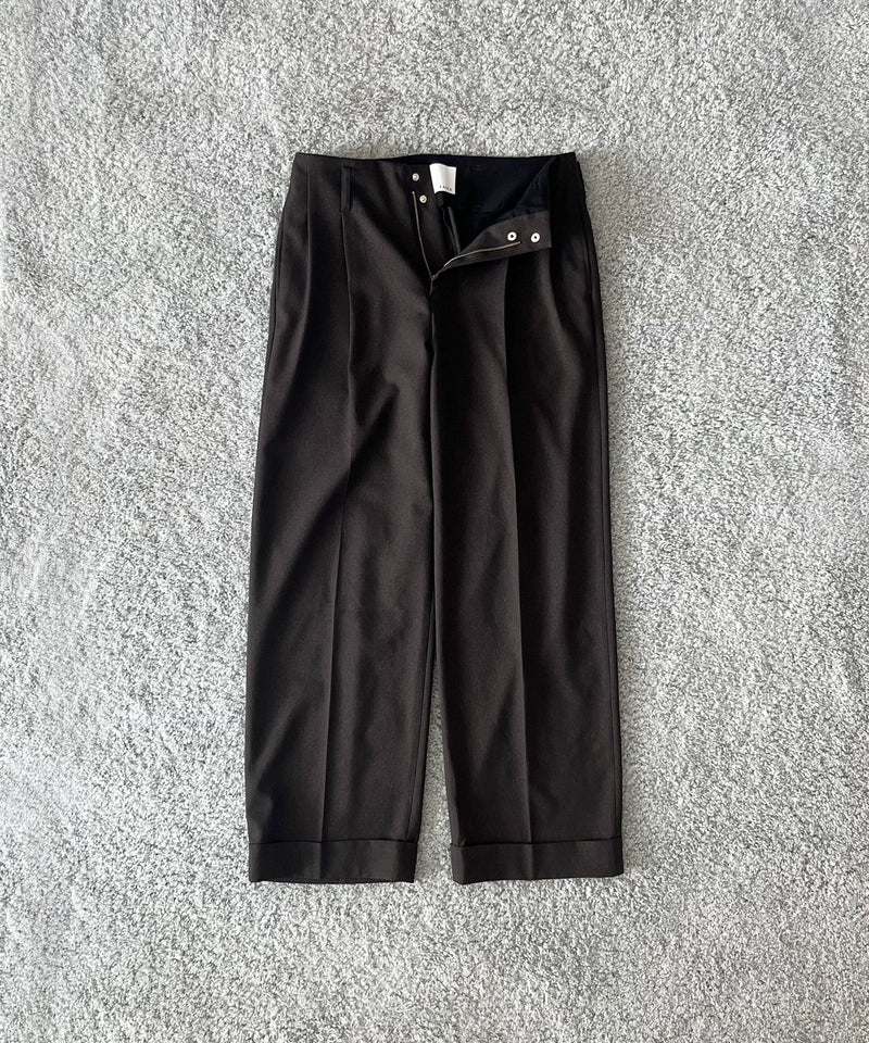 KAIKO Wide slacks "BLACK"
