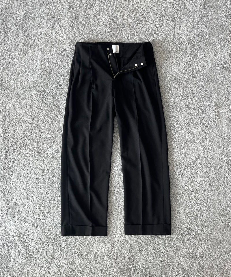 KAIKO Wide slacks "BLACK"