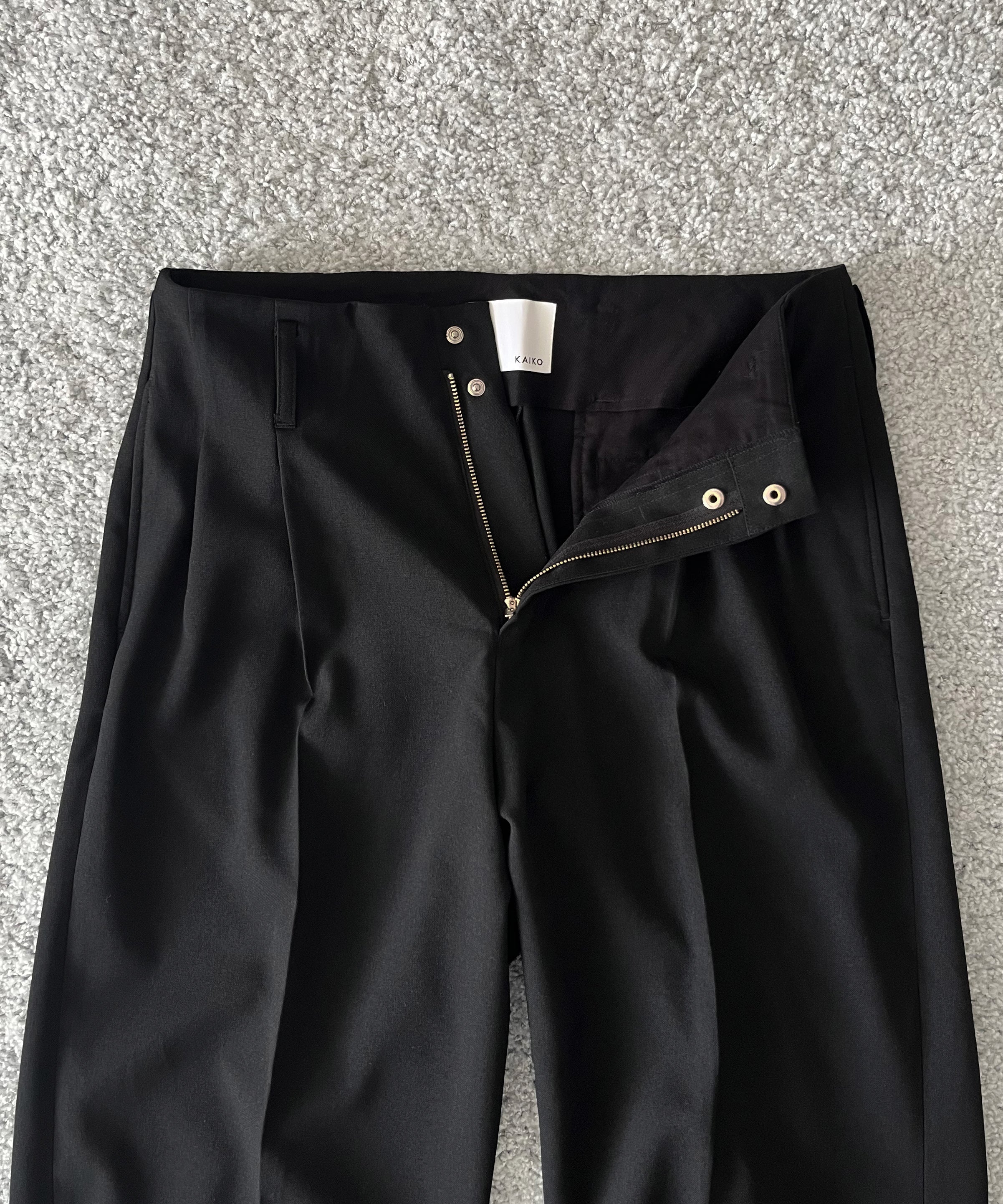 パンツ KAIKO WIDE SLACKS BLACK KAIKO【カイコー】Wide slacks 