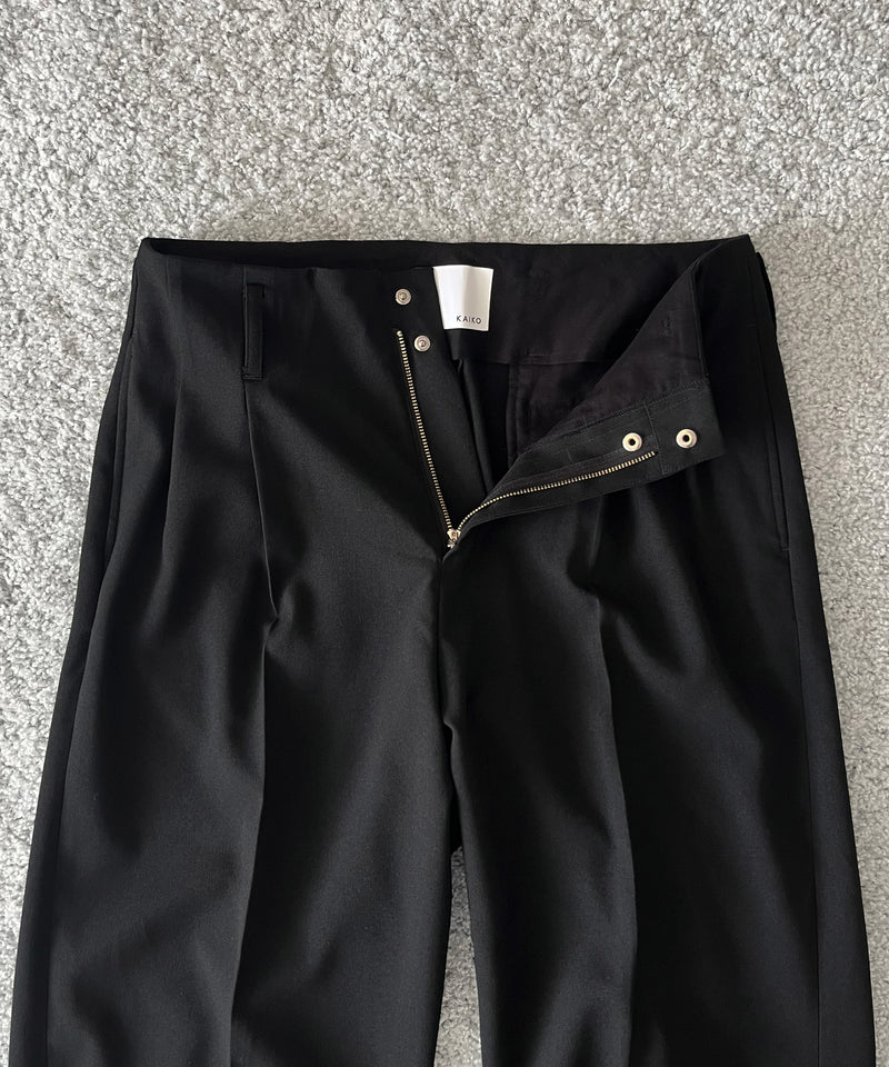 KAIKO Wide slacks "BLACK"