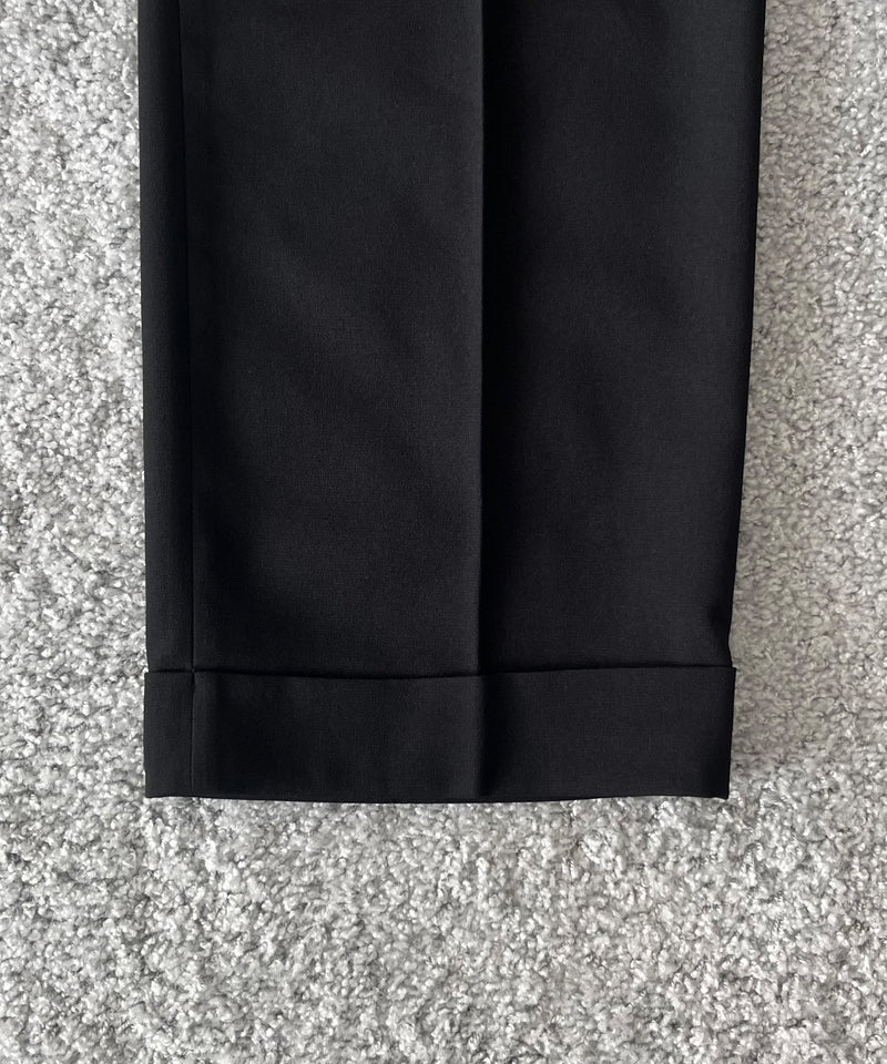 KAIKO Wide slacks "BLACK"