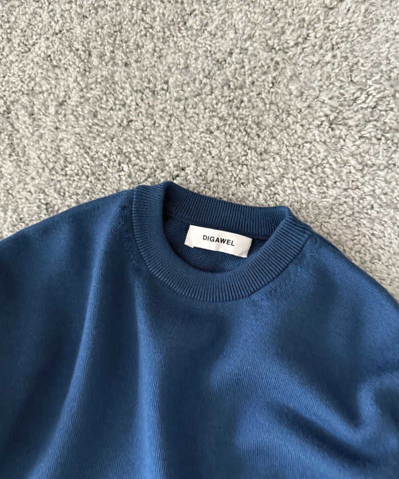 DIGAWEL Extrafine merino wool sweater "BLUE"