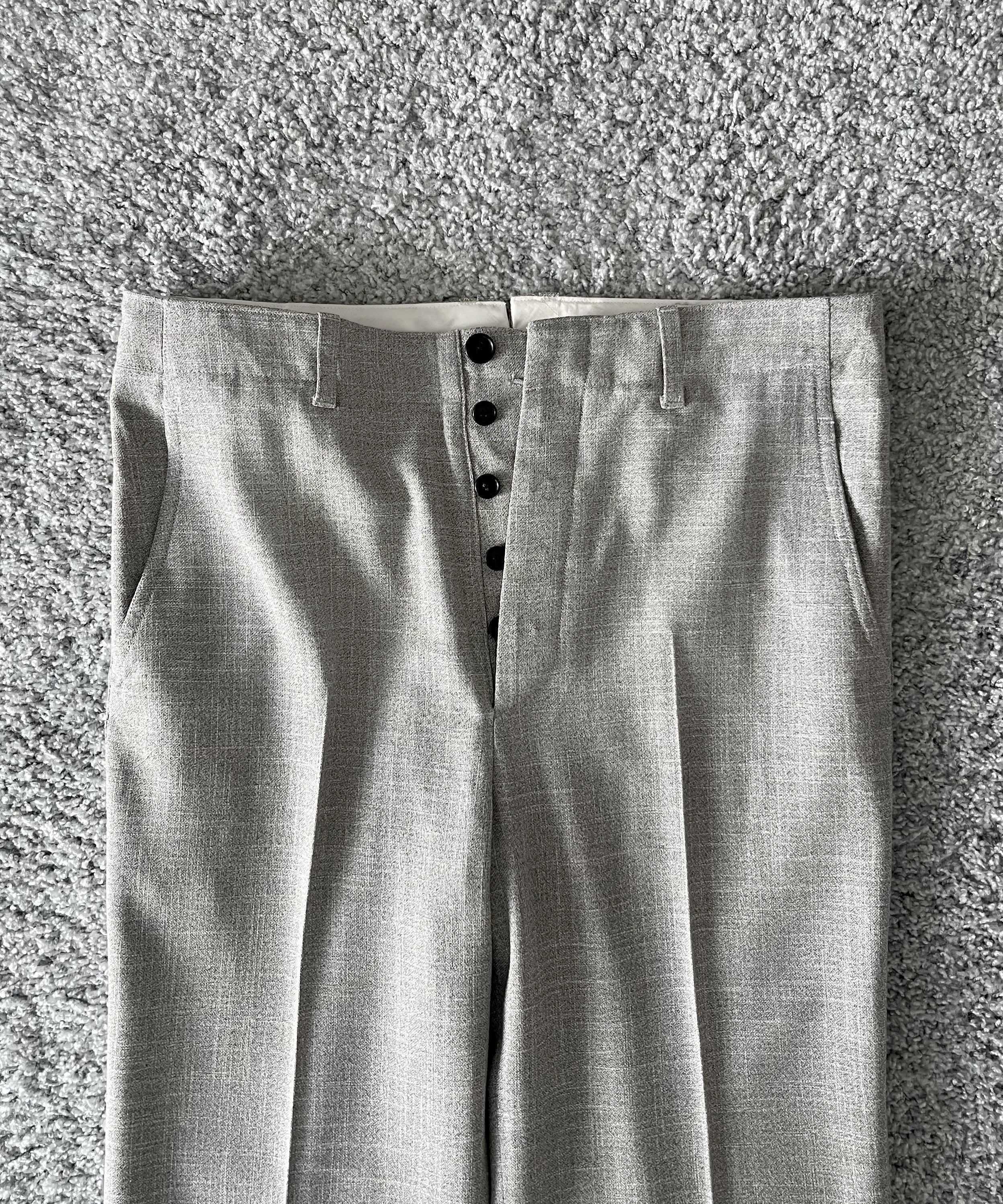UNUSED Uw1189 Loro piana slacks “GRAY”