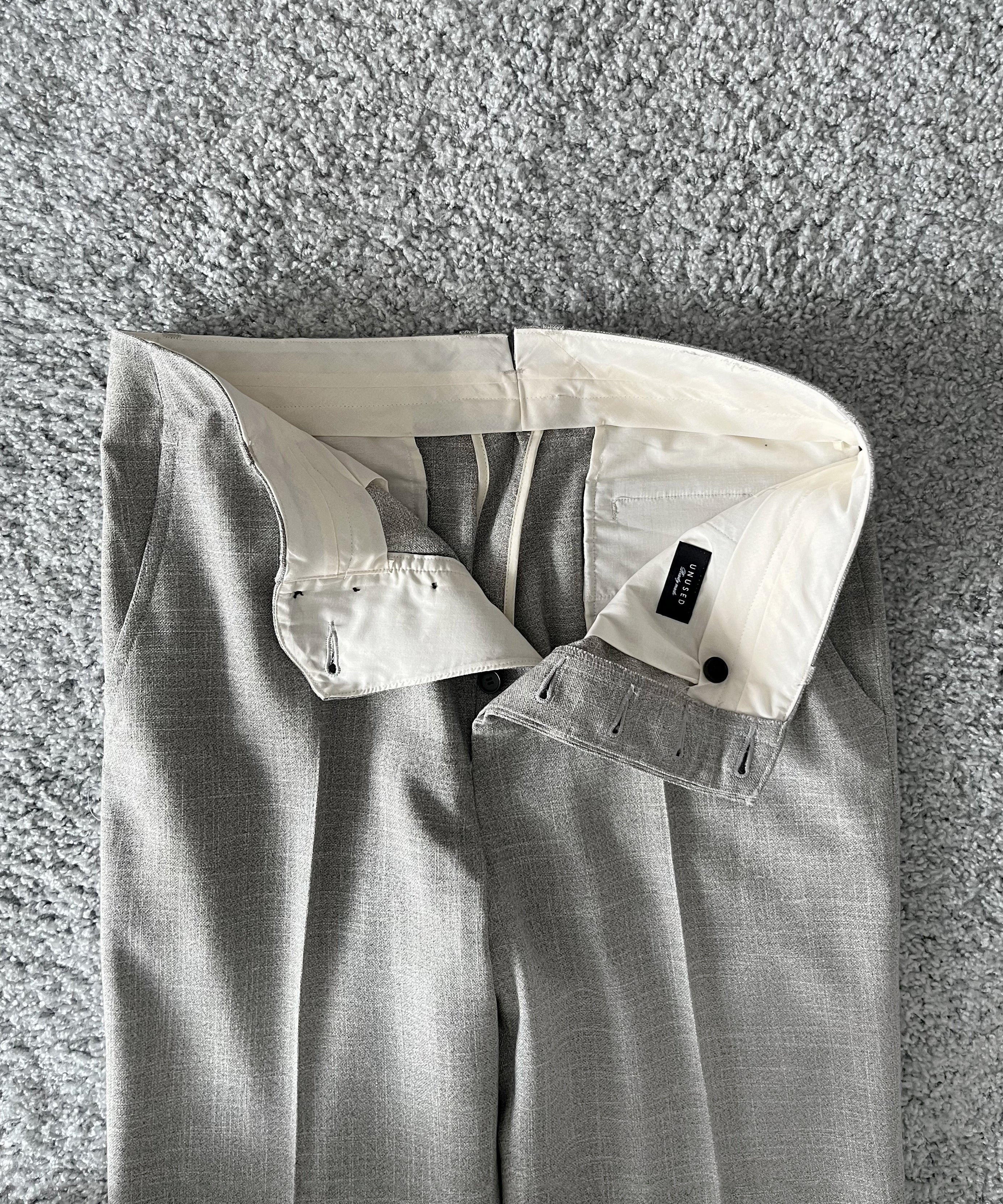 UNUSED Uw1189 Loro piana slacks “GRAY”