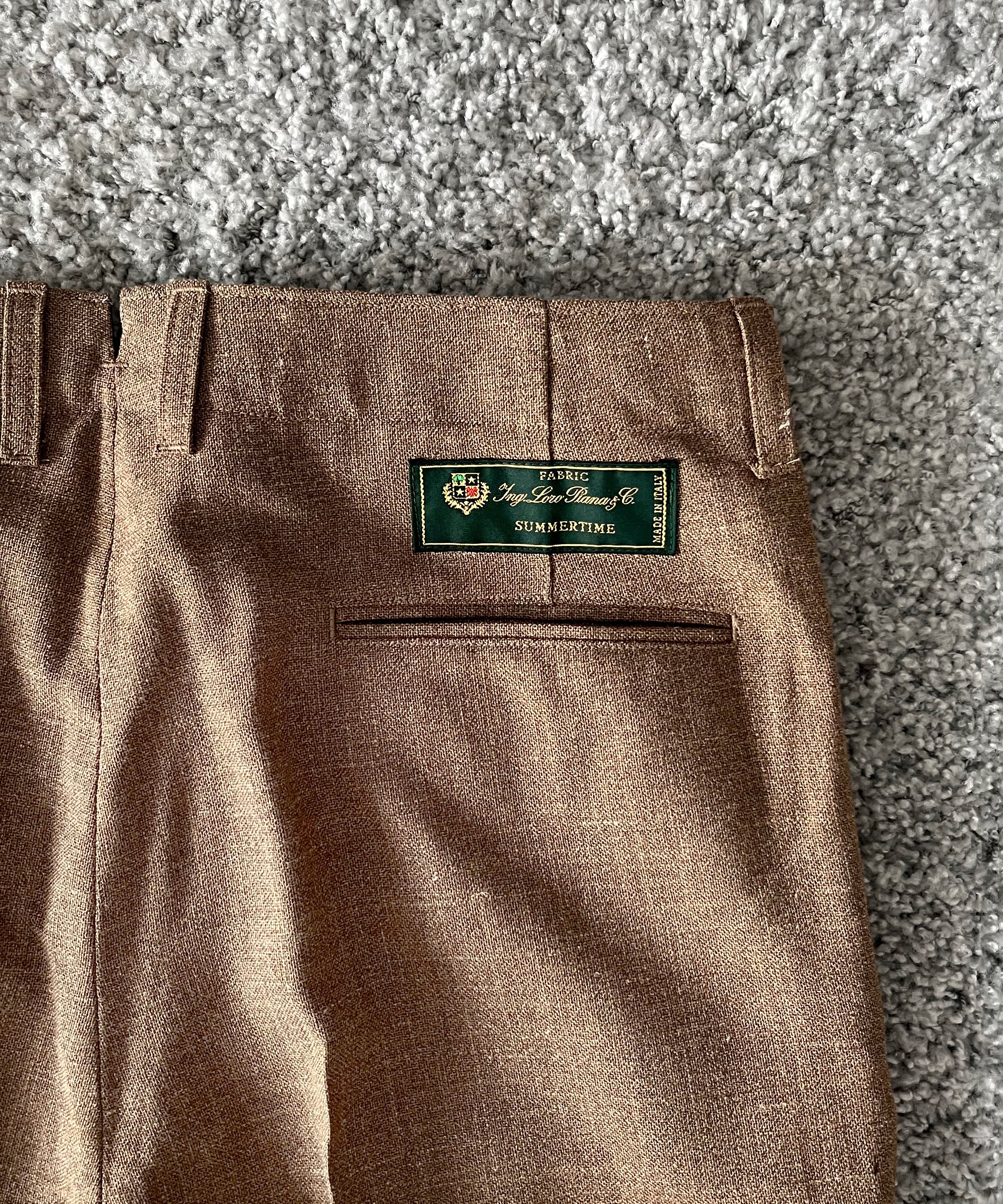 UNUSED Uw1189 Loro piana slacks “BEIGE"