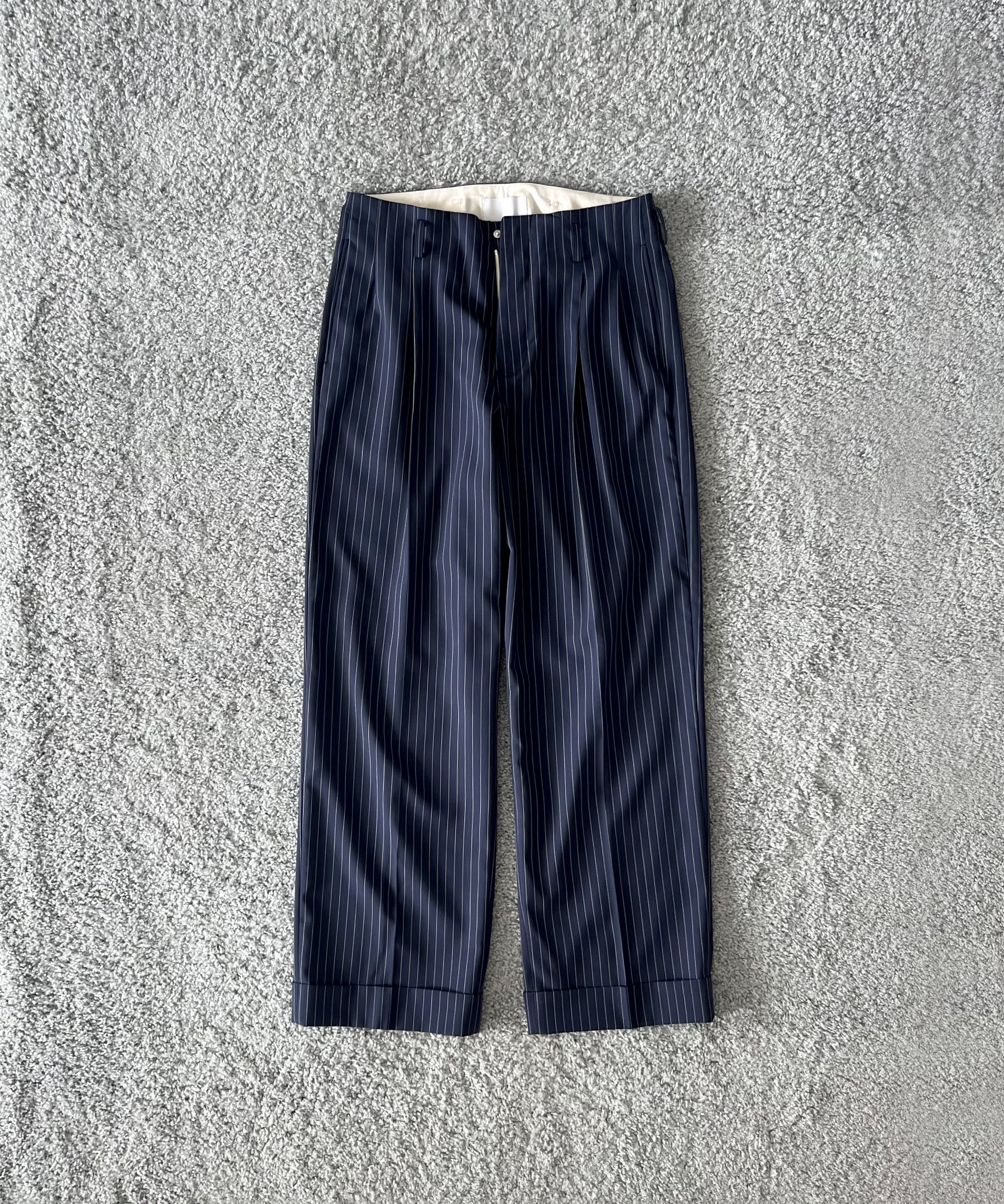KAIKO Wool wide slacks "STRIPE"
