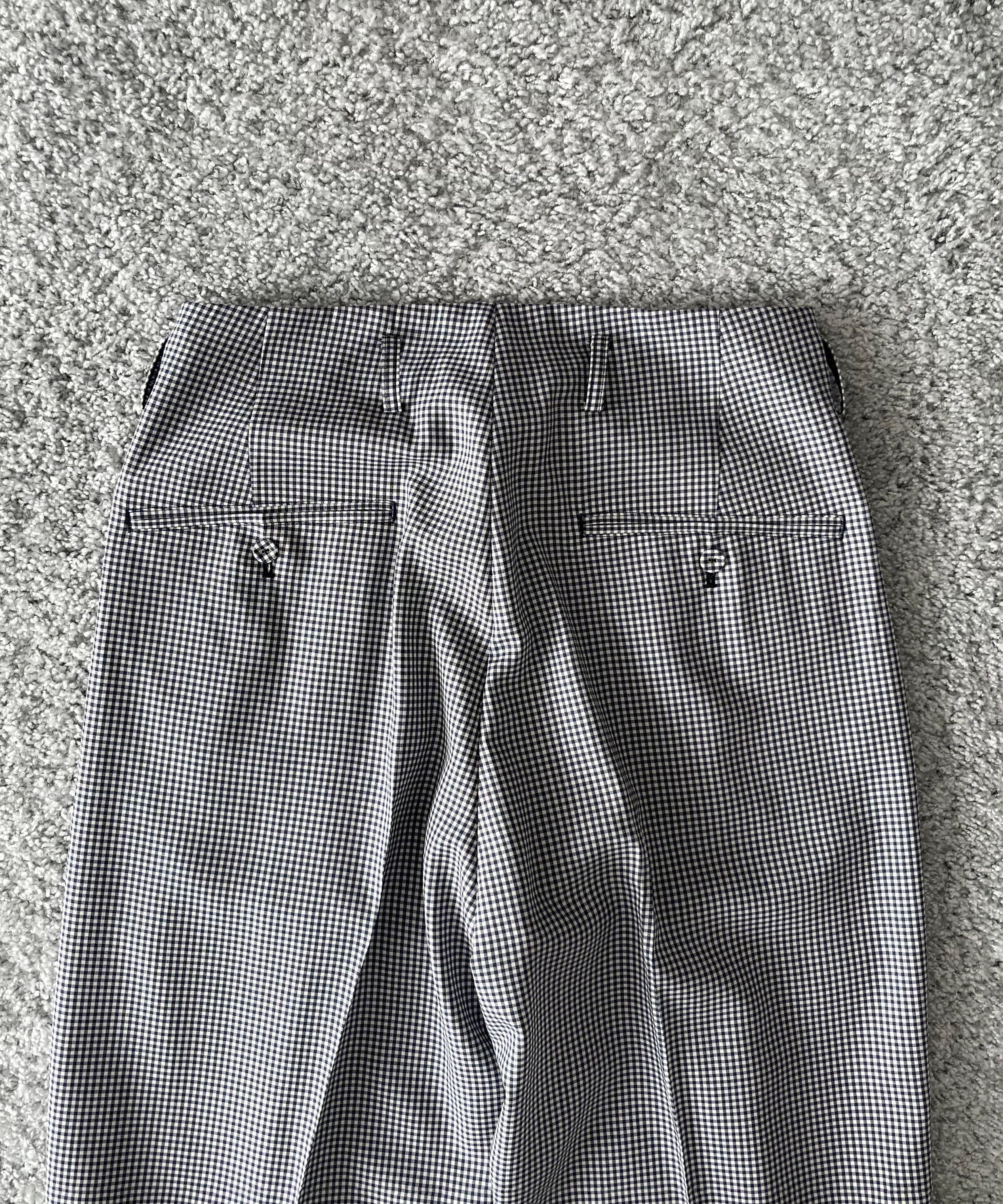 KAIKO Wool wide slacks "GINGHAM CHECK"