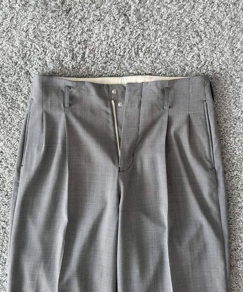 KAIKO Wool wide slacks "HOUNDTOOTH"