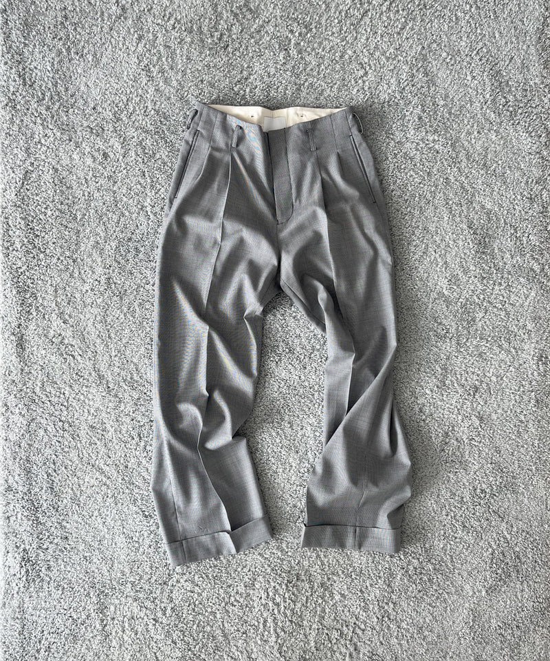 KAIKO Wool wide slacks "HOUNDTOOTH"
