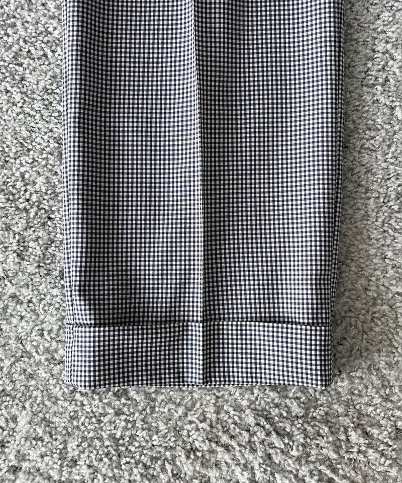 KAIKO Wool wide slacks "GINGHAM CHECK"
