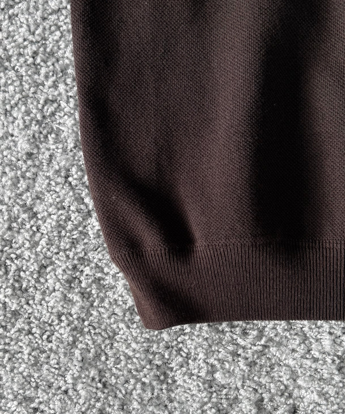 crepuscule Co/wo moss stitch skipper "BROWN"