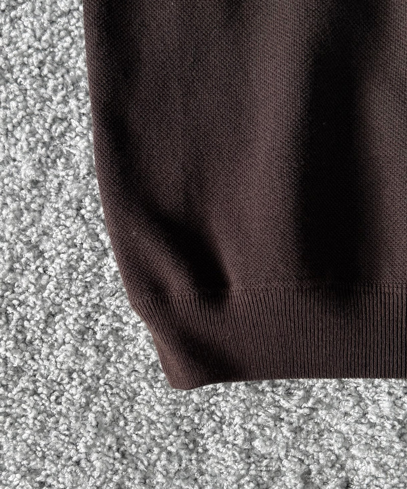 crepuscule Co/wo moss stitch skipper "BROWN"