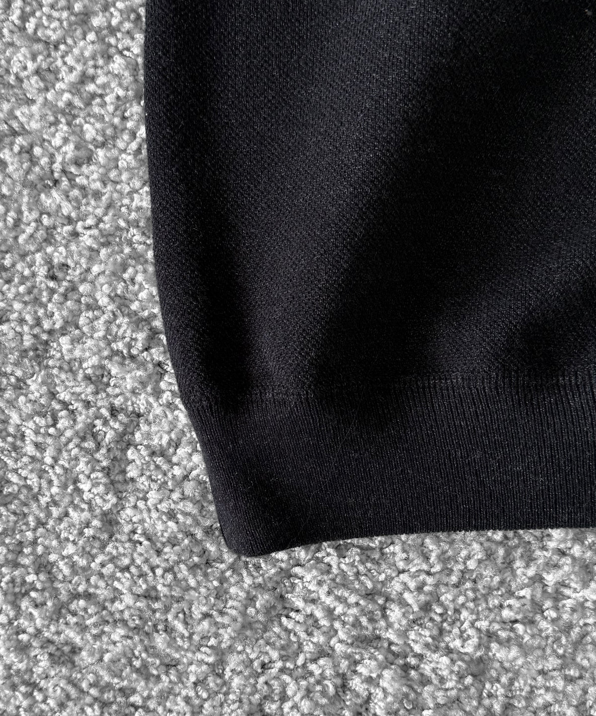 crepuscule Co/wo moss stitch skipper "BLACK"