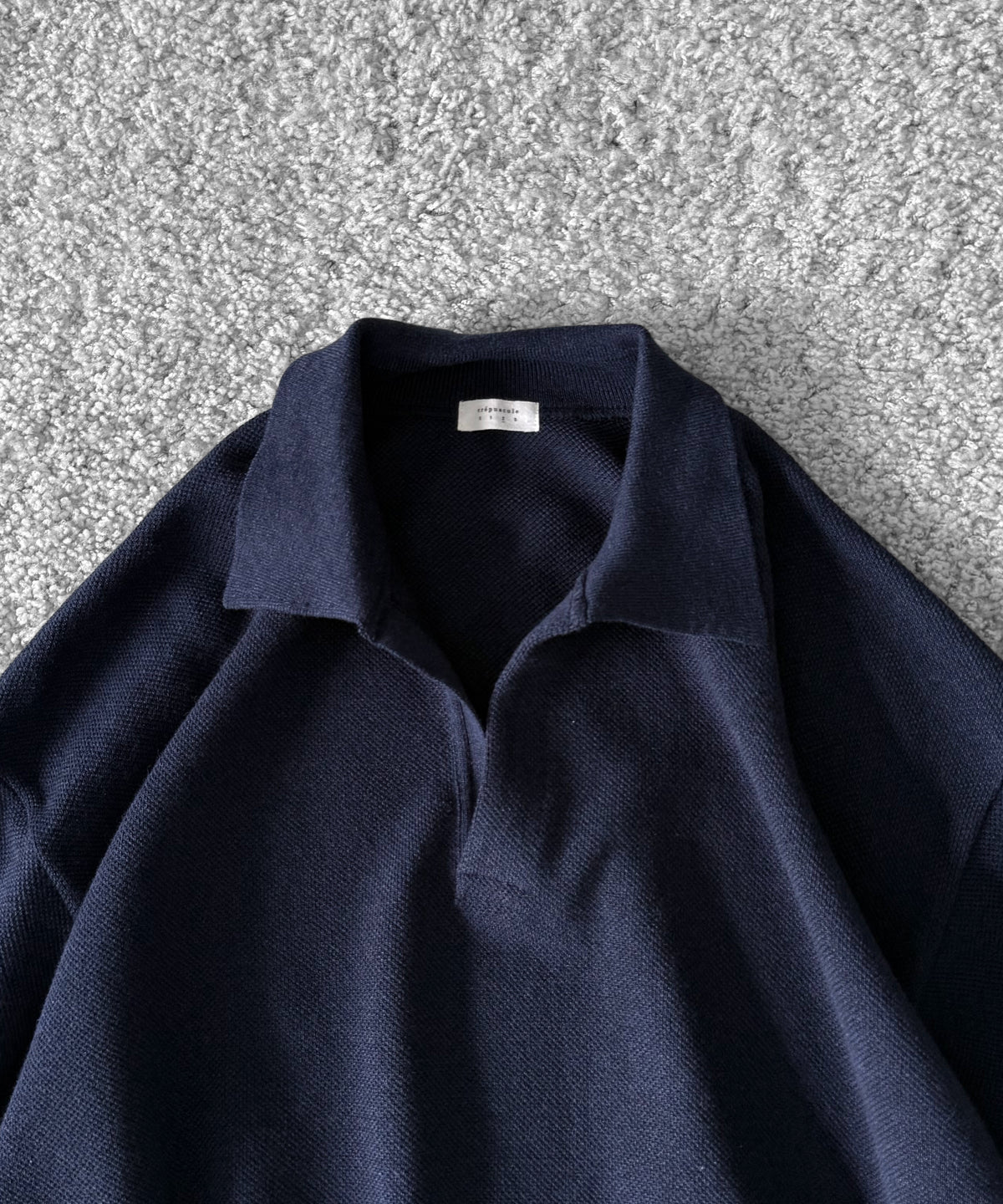 crepuscule Co/wo moss stitch skipper "NAVY"