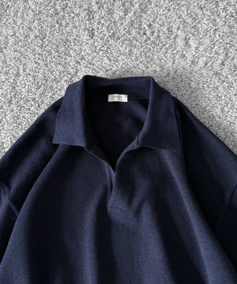 crepuscule Co/wo moss stitch skipper "NAVY"
