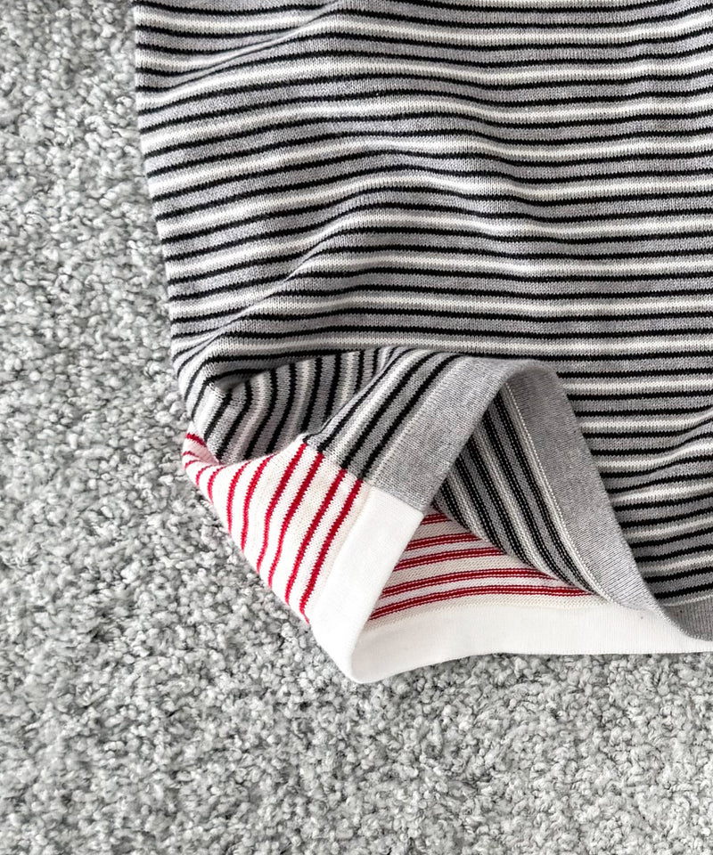 Gimaguas Pablo stripes jumper "GREY-PINK"