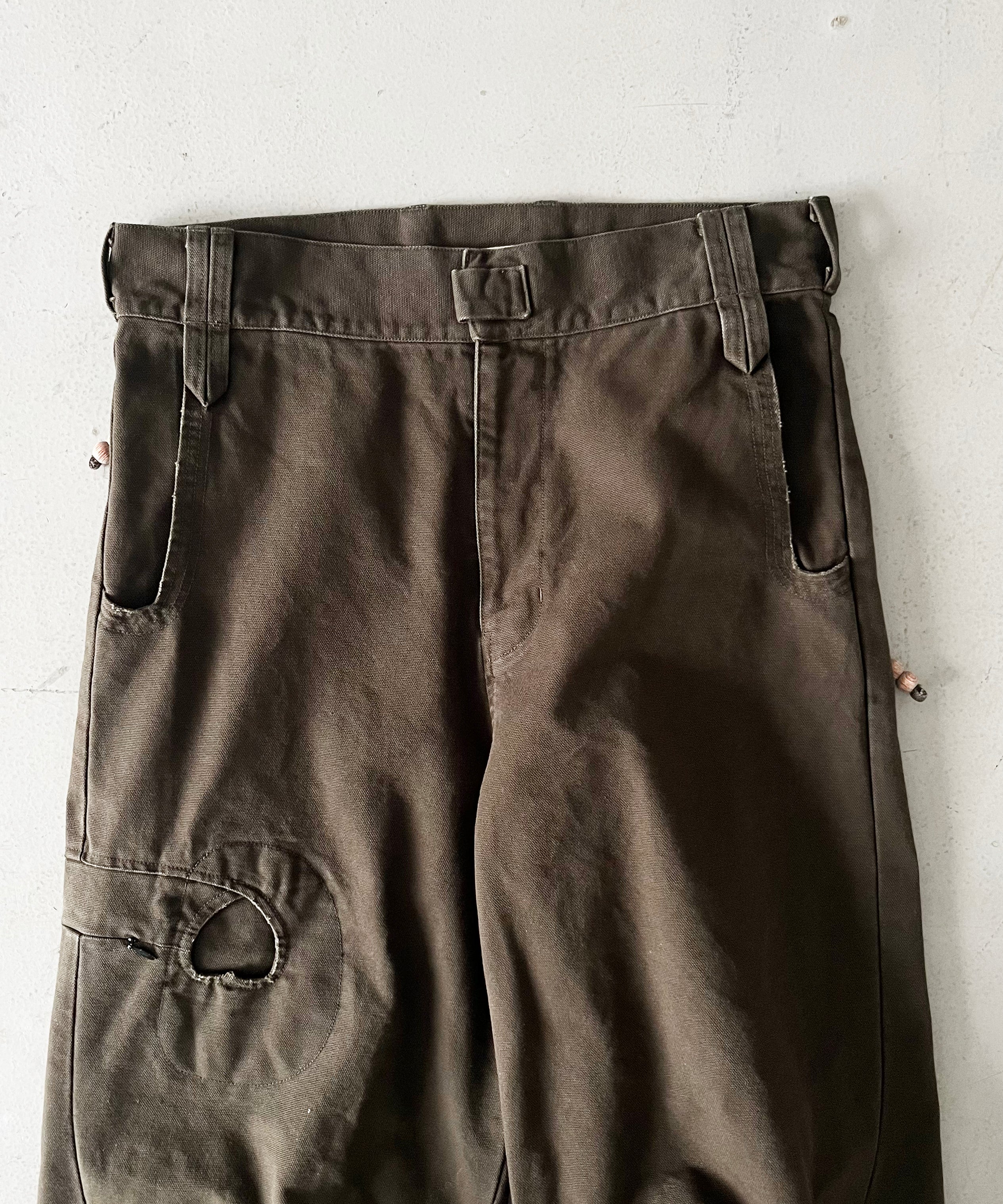 JIAN YE  Tao pants "DARK OLIVE"