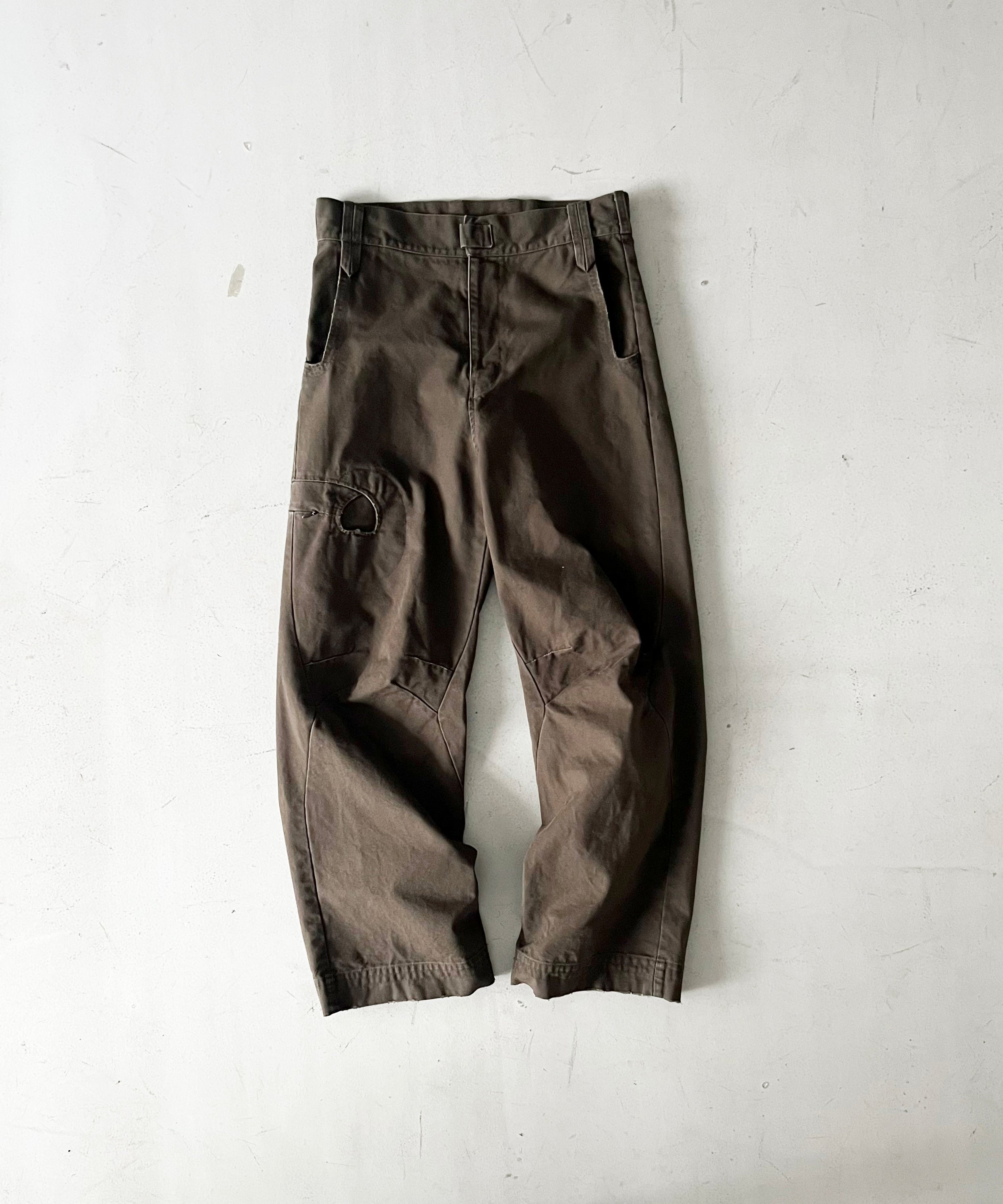 JIAN YE  Tao pants "DARK OLIVE"