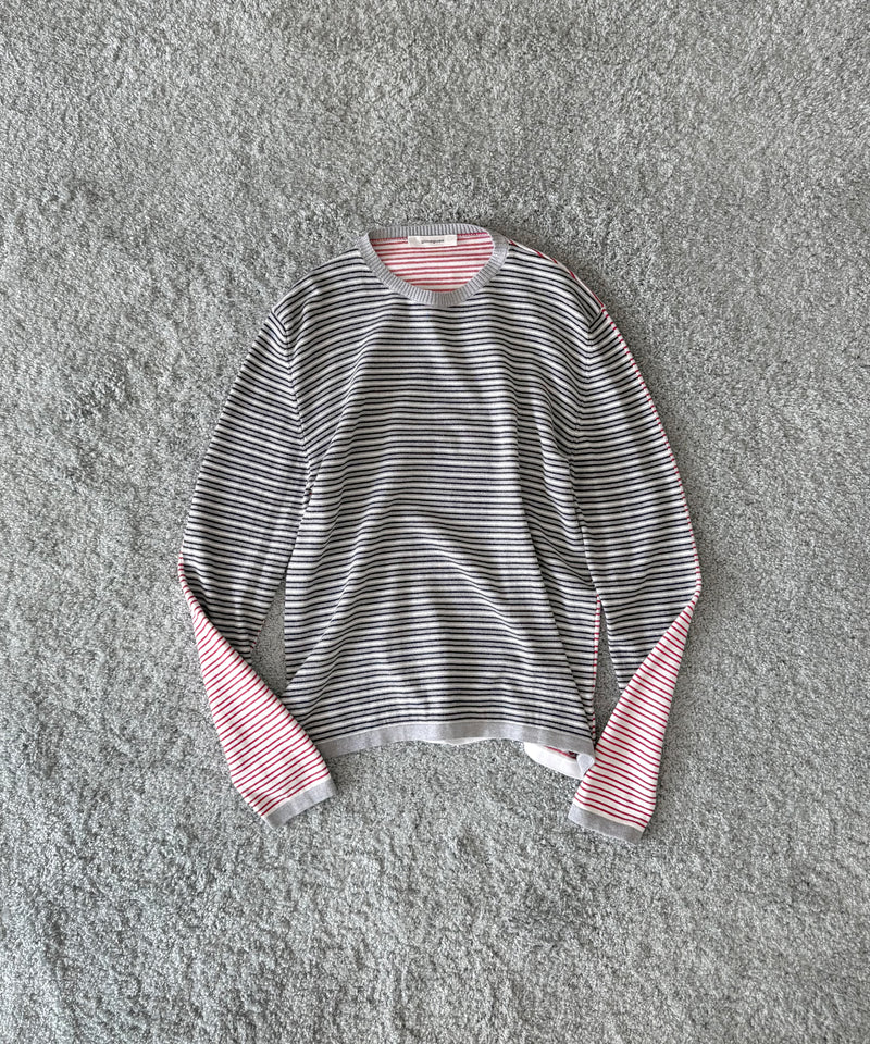 Gimaguas Pablo stripes jumper "GREY-PINK"