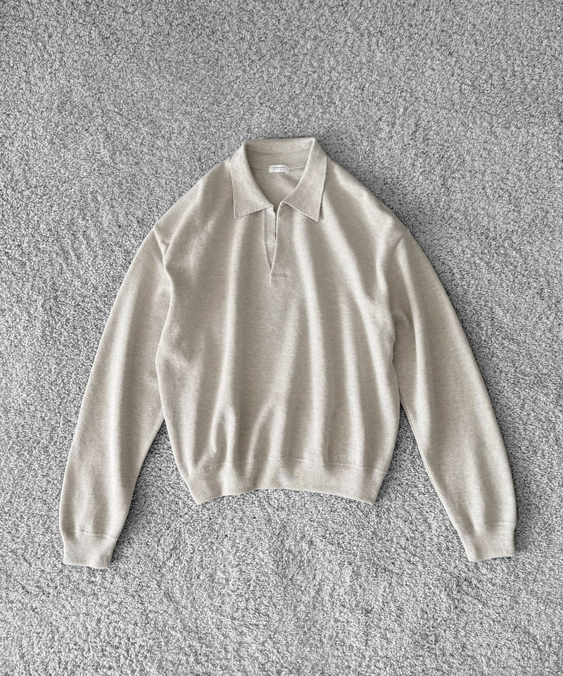 crepuscule Co/wo moss stitch skipper "OATMEAL"