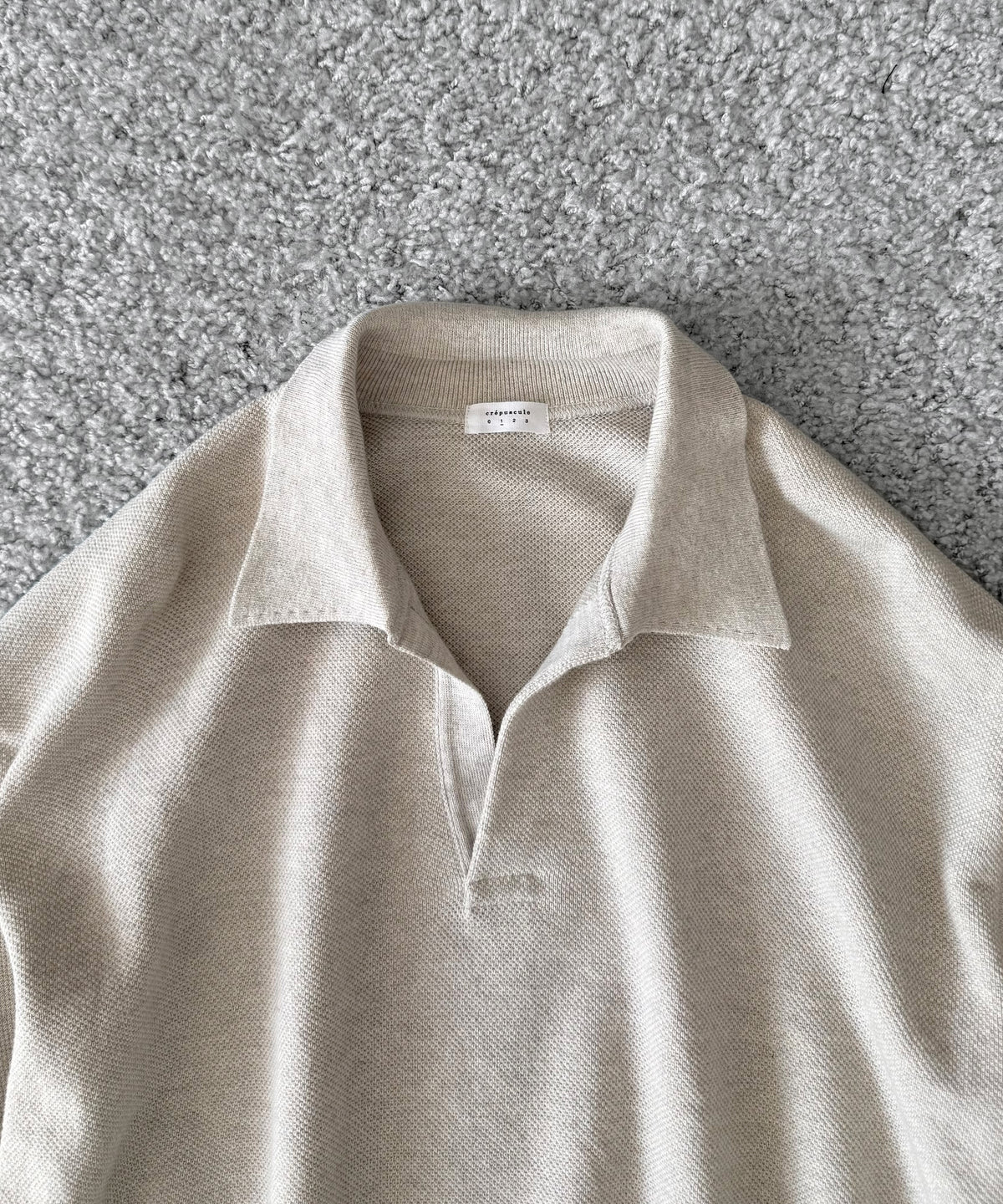 crepuscule Co/wo moss stitch skipper "OATMEAL"