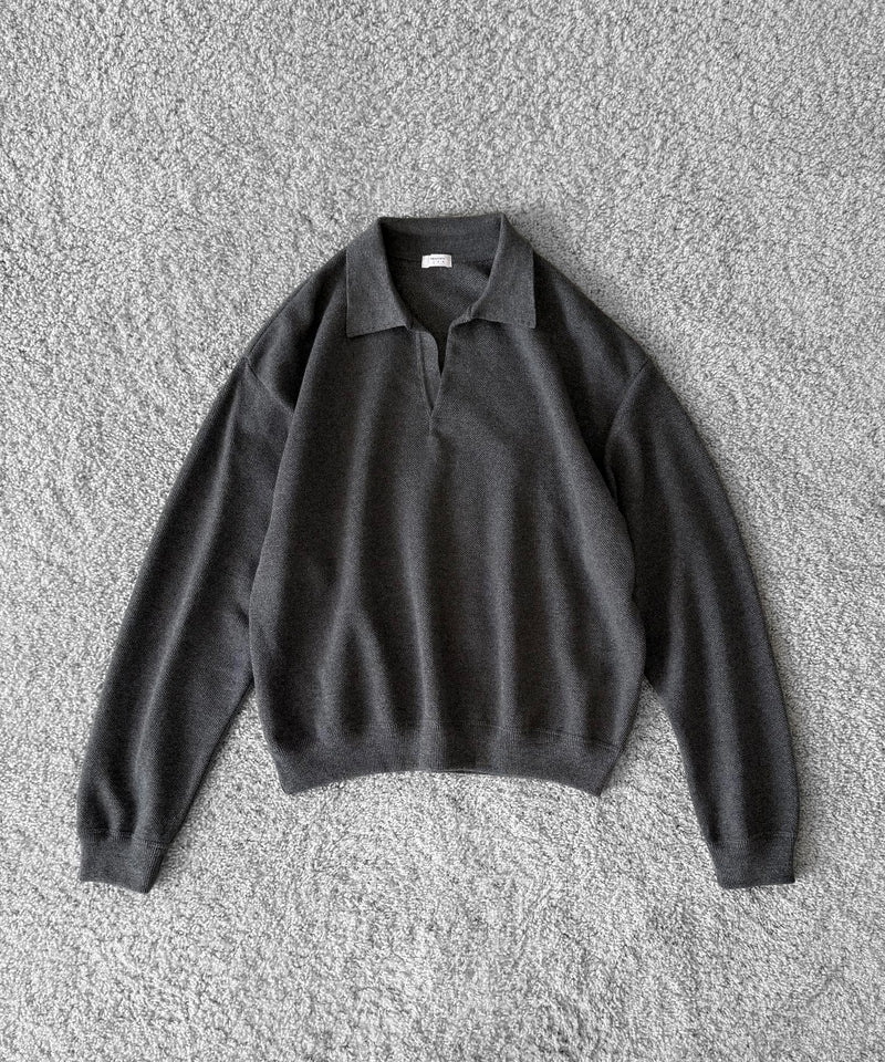 crepuscule Co/wo moss stitch skipper "NAVY"