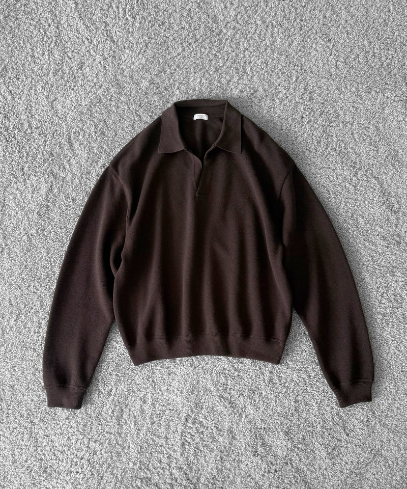crepuscule Co/wo moss stitch skipper "BROWN"