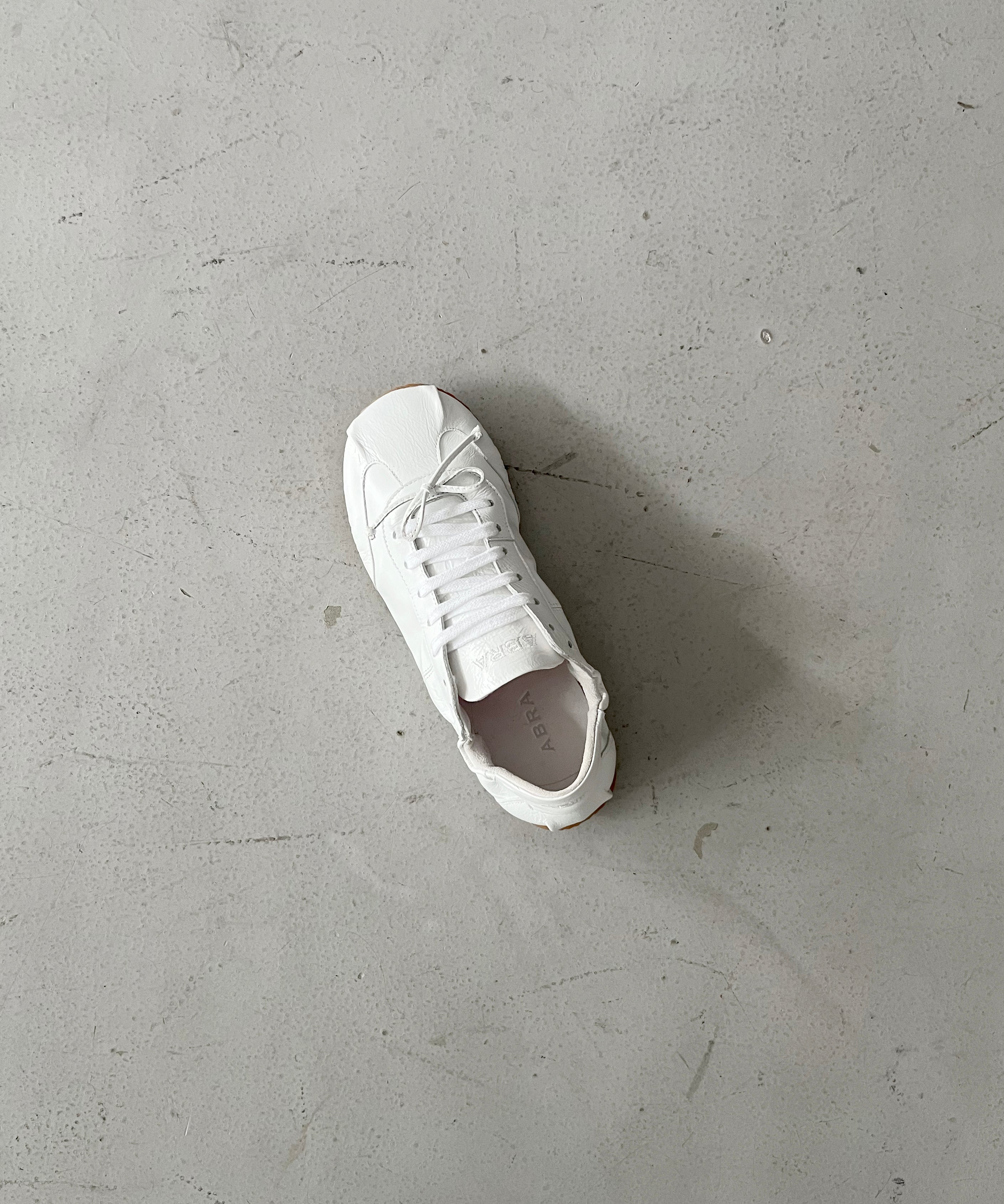 ABRA Leather sneaker ballerina "WHITE"