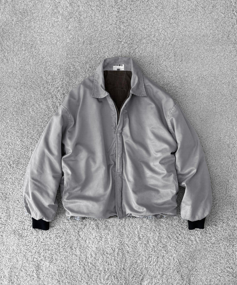 WORKING Loft bomber cotton nylon twill "SMUT"