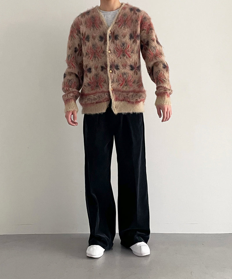 NEEDLES Mohair cardigan - folklore "CAMEL"