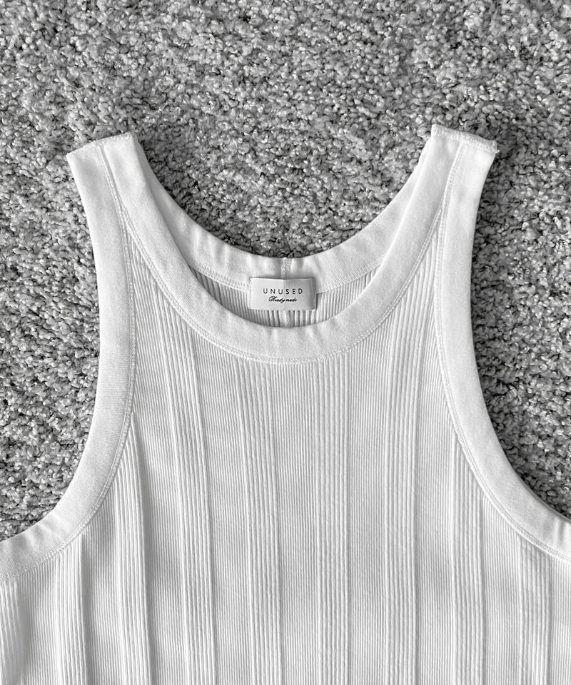 UNUSED Us2601 Tank top "WHITE"