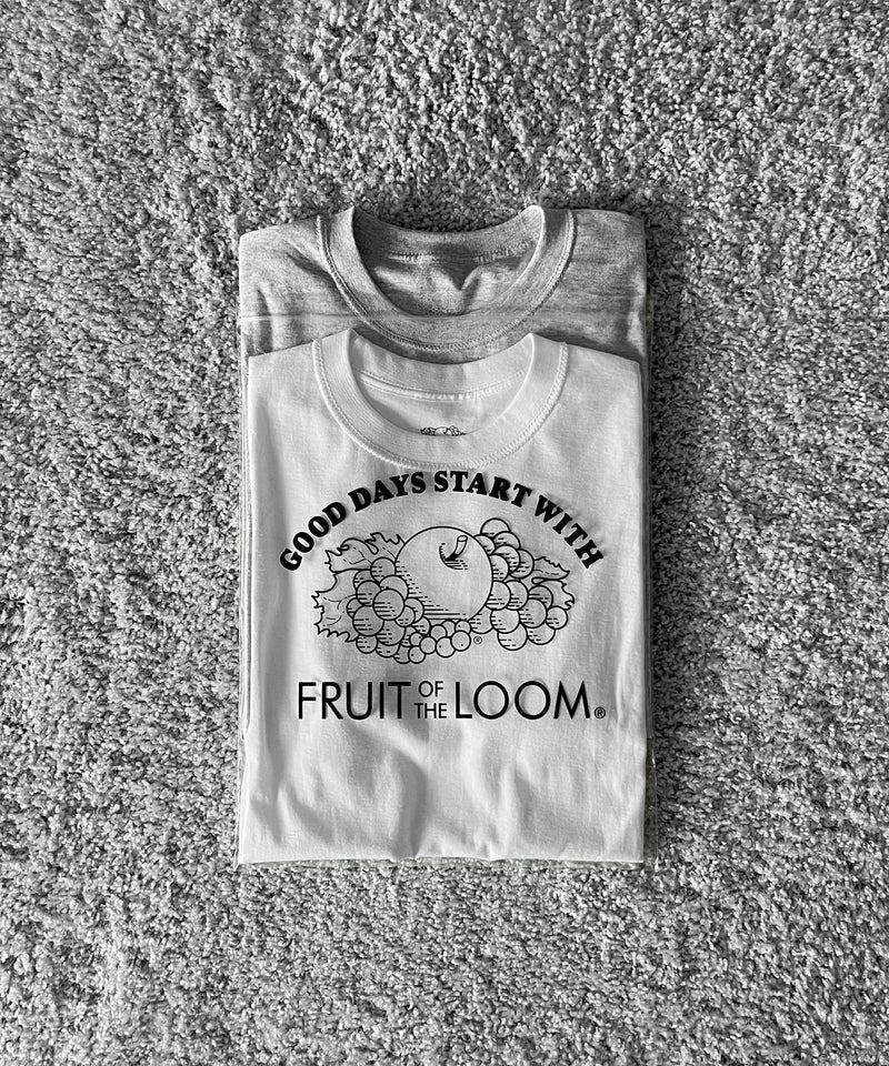 UNUSED Us2025 fruit of the loom×unused 2pack t-shirt "WHITE×GRAY"