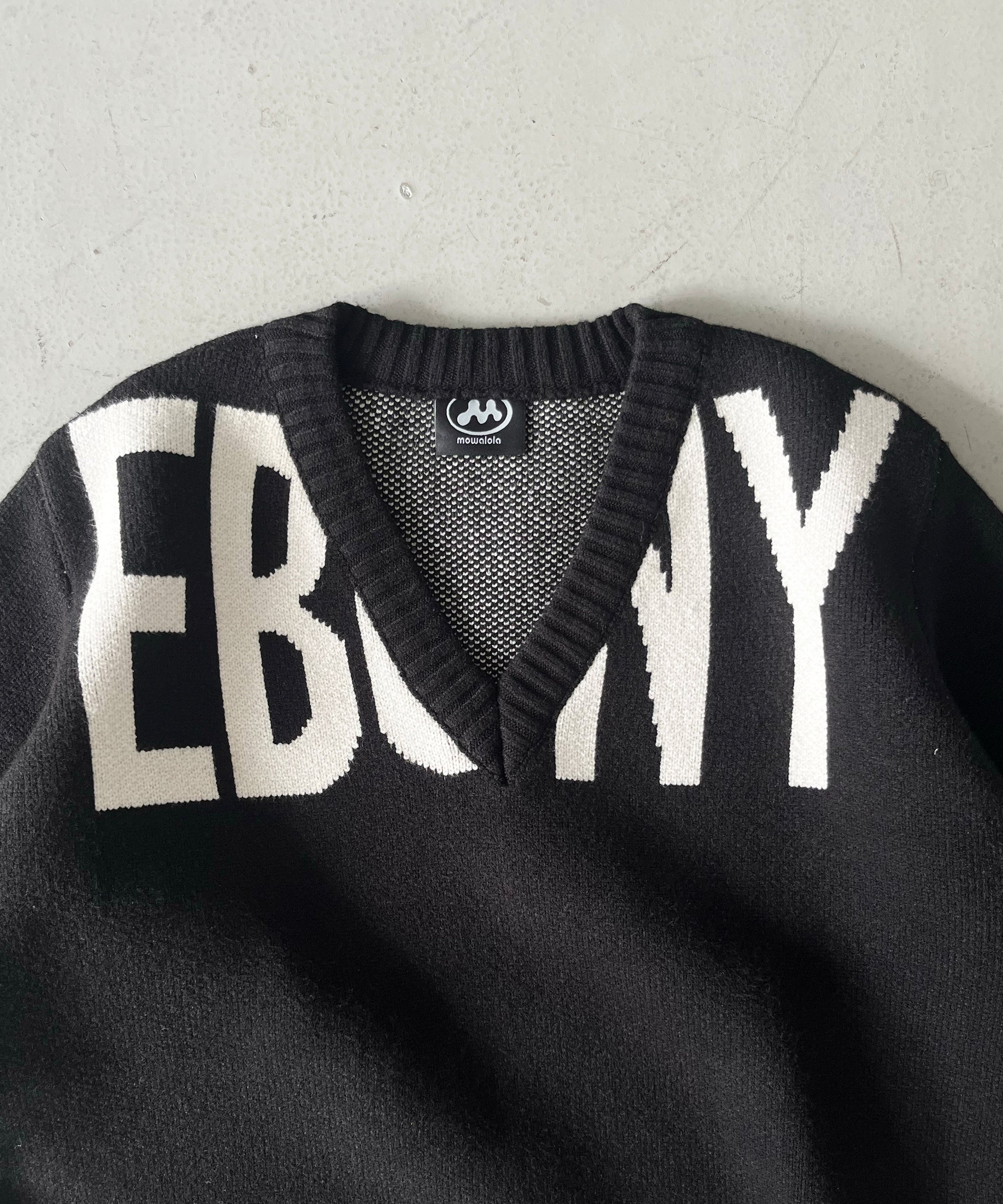 MOWALOLA Ebony relaxed jumper "BLACK"