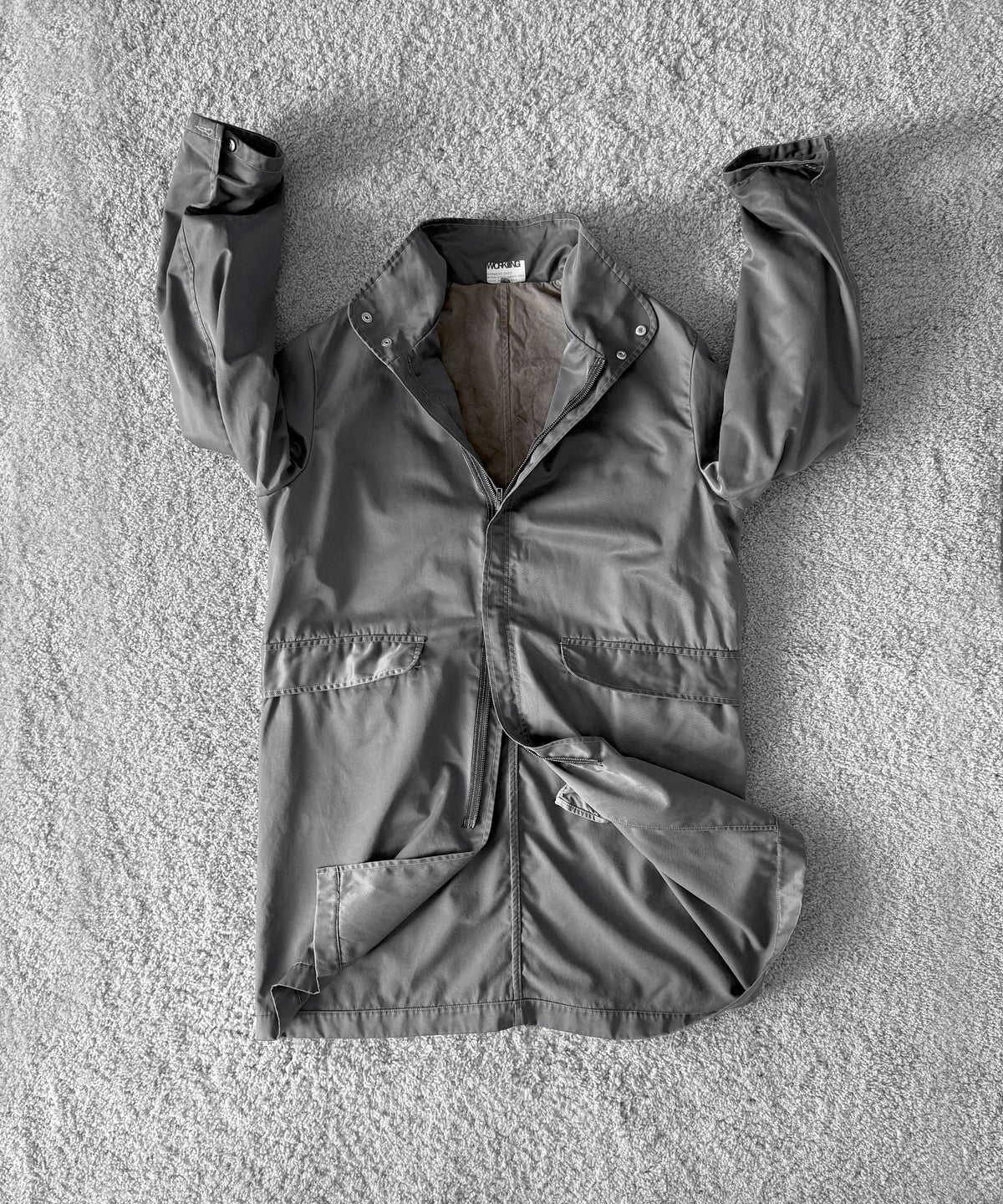 WORKING Tunnel coat cotton nylon twill "SMUT"