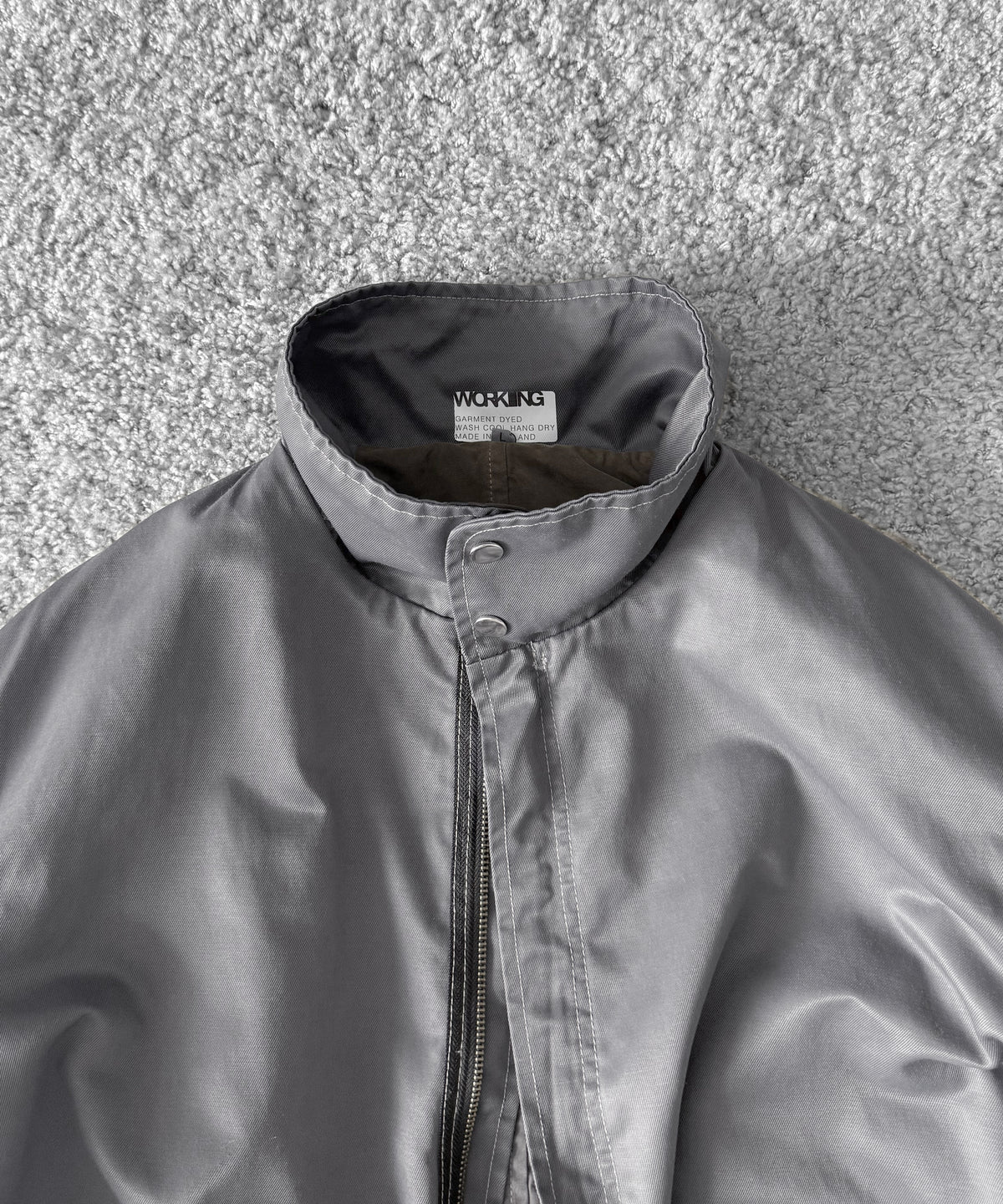 WORKING Tunnel coat cotton nylon twill "SMUT"